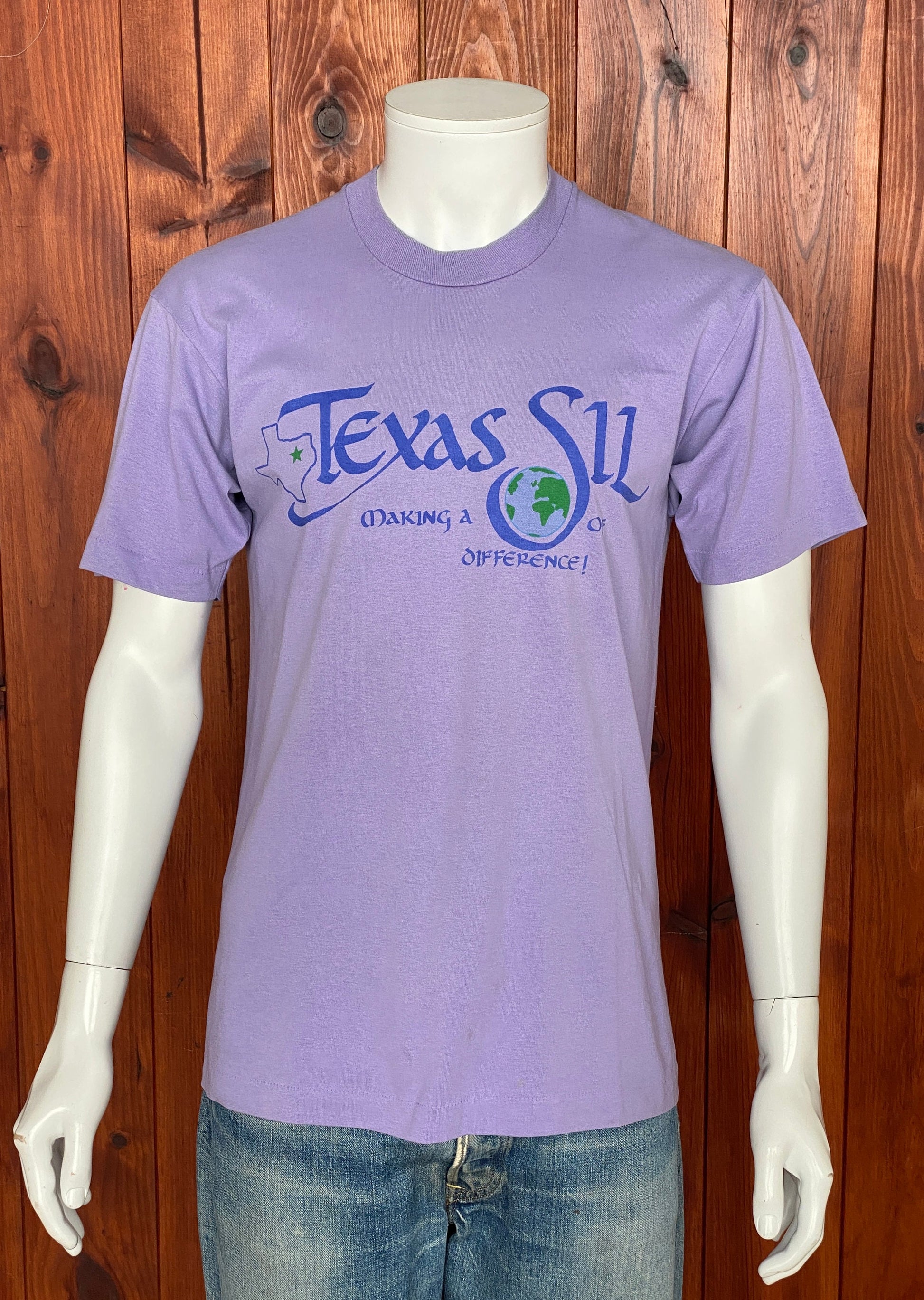 Vintage 80s Texas Sil T-Shirt - Size M | Made in USA | Retro Style