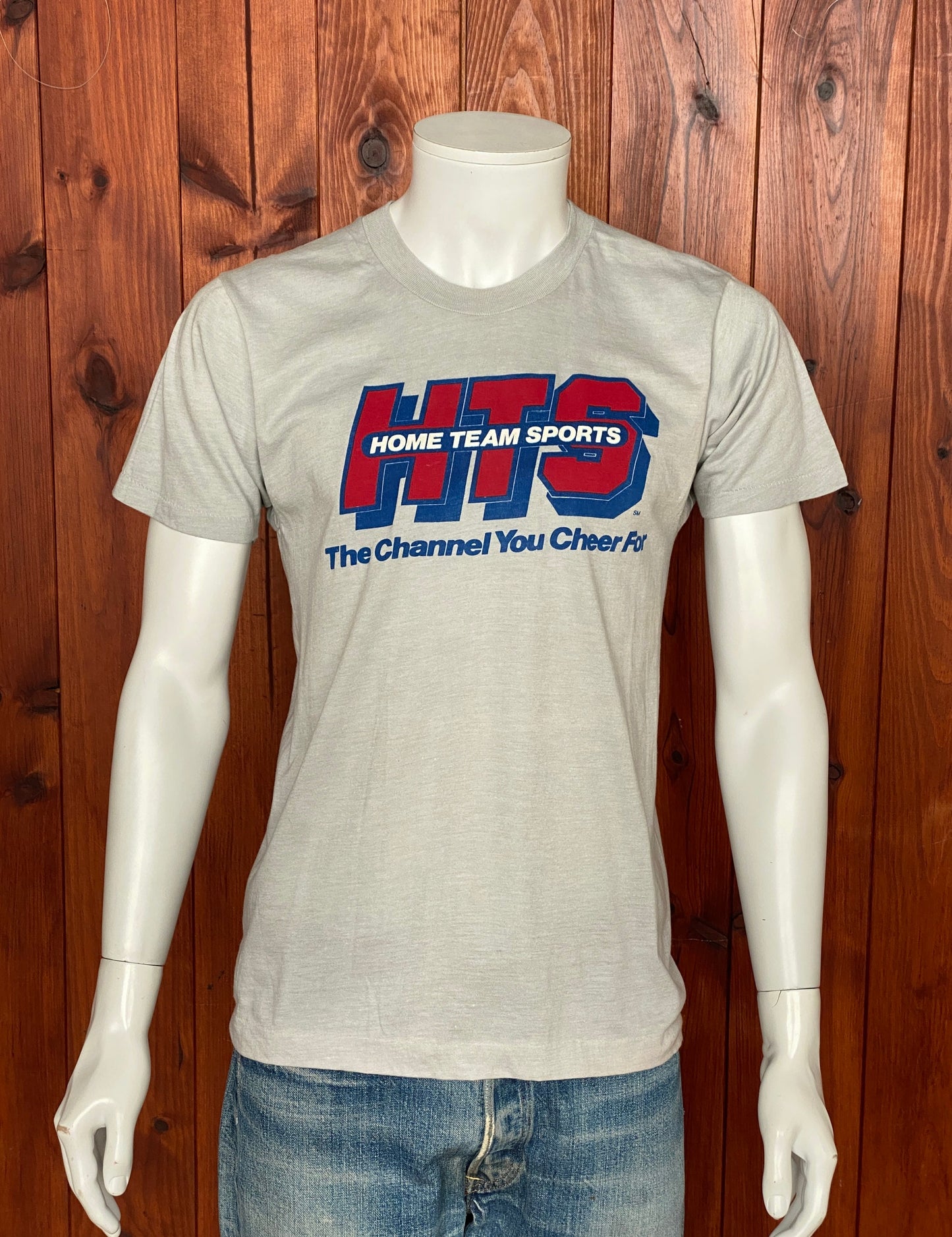 Med. Vintage 50/50 cotton 80s HTS  T-shirt Made In USA