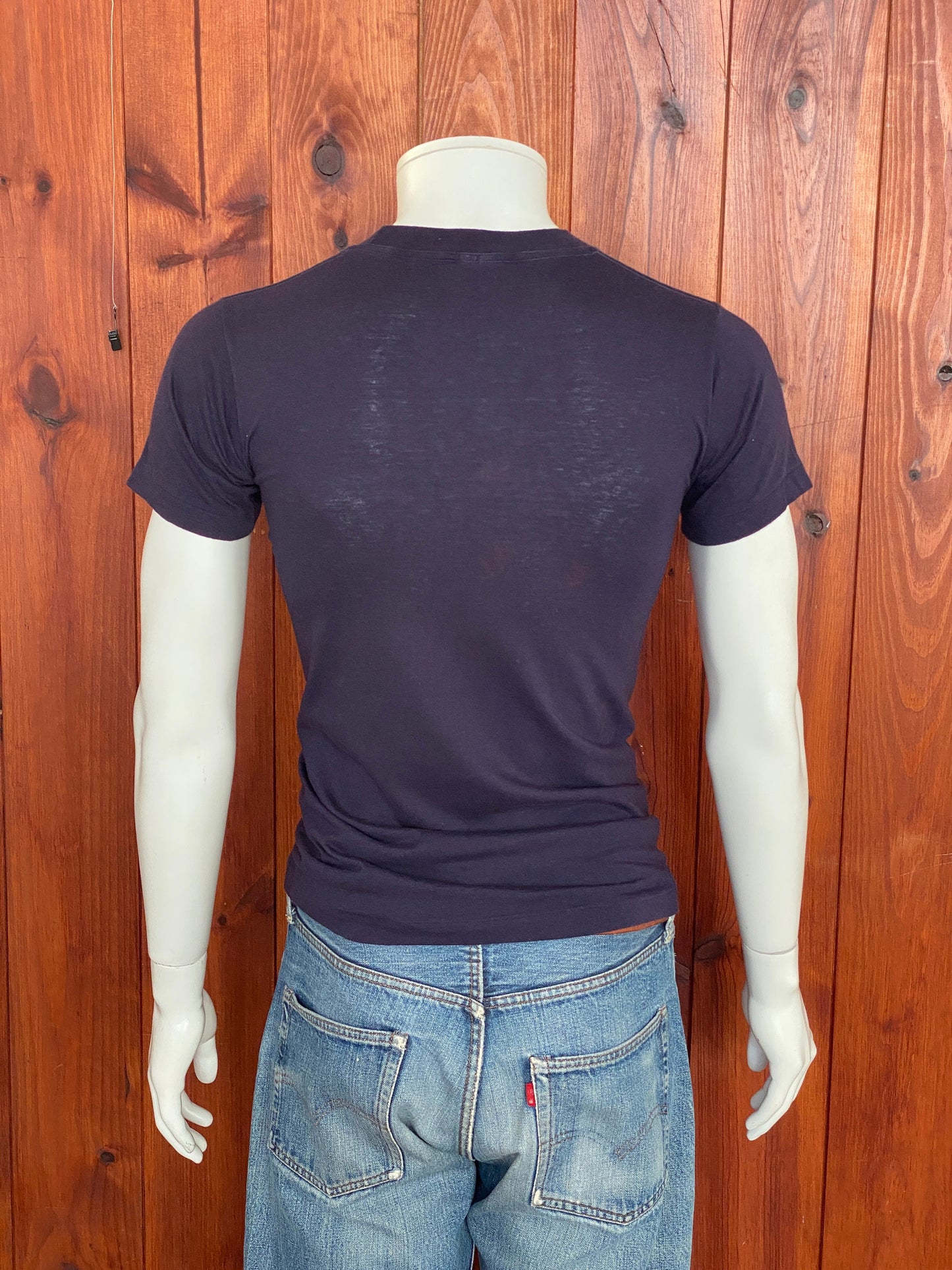 Large. Vintage 50/50 cotton 80s Vortex t shirt Made In USA