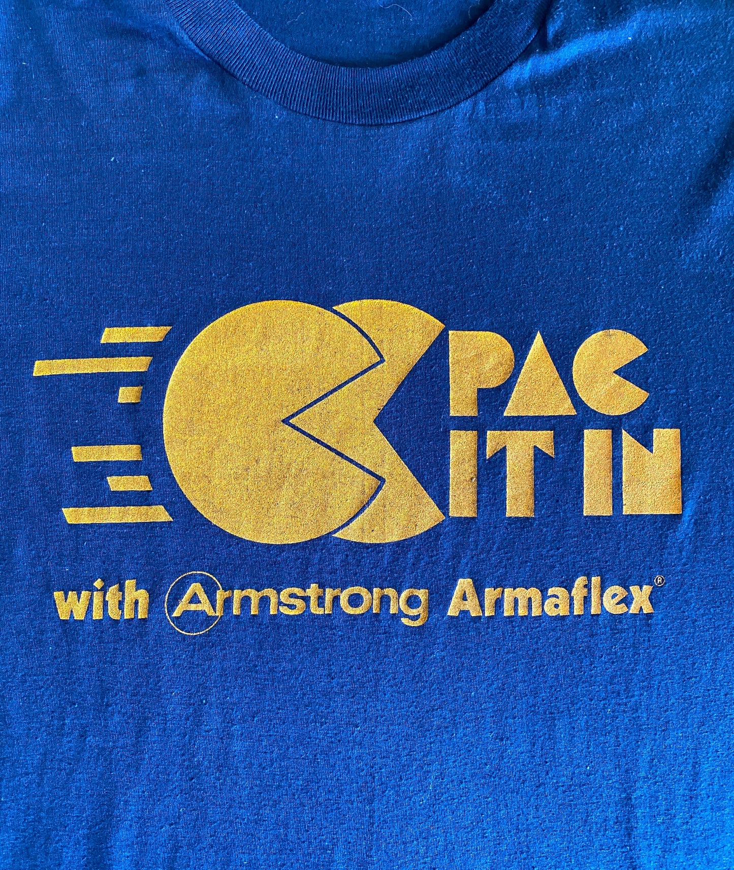 Large. Vintage 50/50 cotton 80s Pac It In T shirt Made In USA