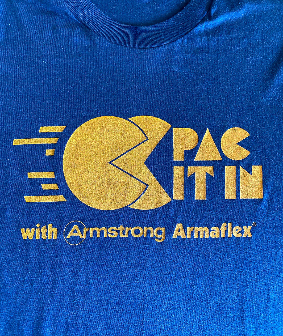 Large. Vintage 50/50 cotton 80s Pac It In T shirt Made In USA-AJ357 Studio