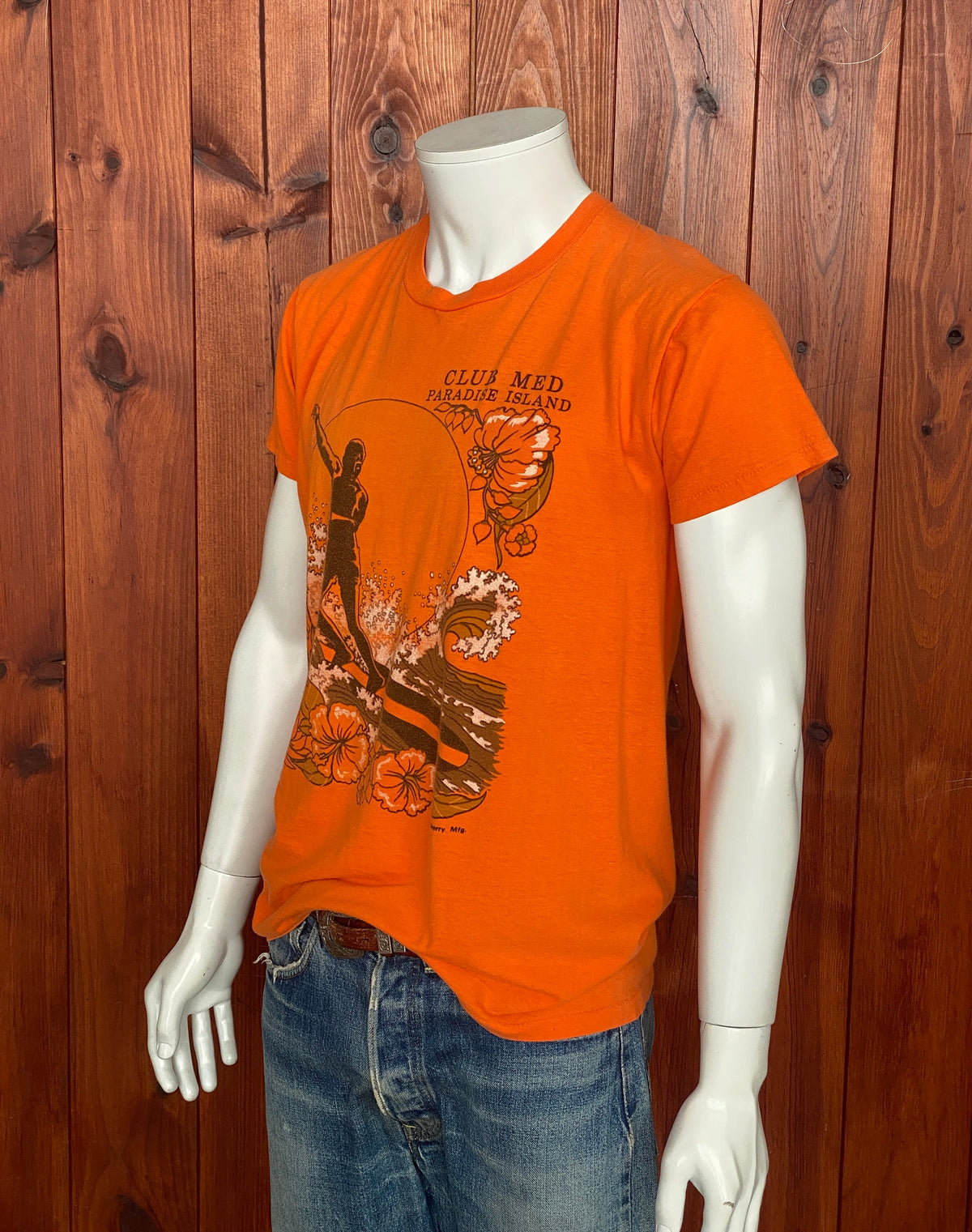 Vintage 80s Club Med Surf T-Shirt - Size M | Made in USA | 50/50 Cotton Blend-AJ357 Studio