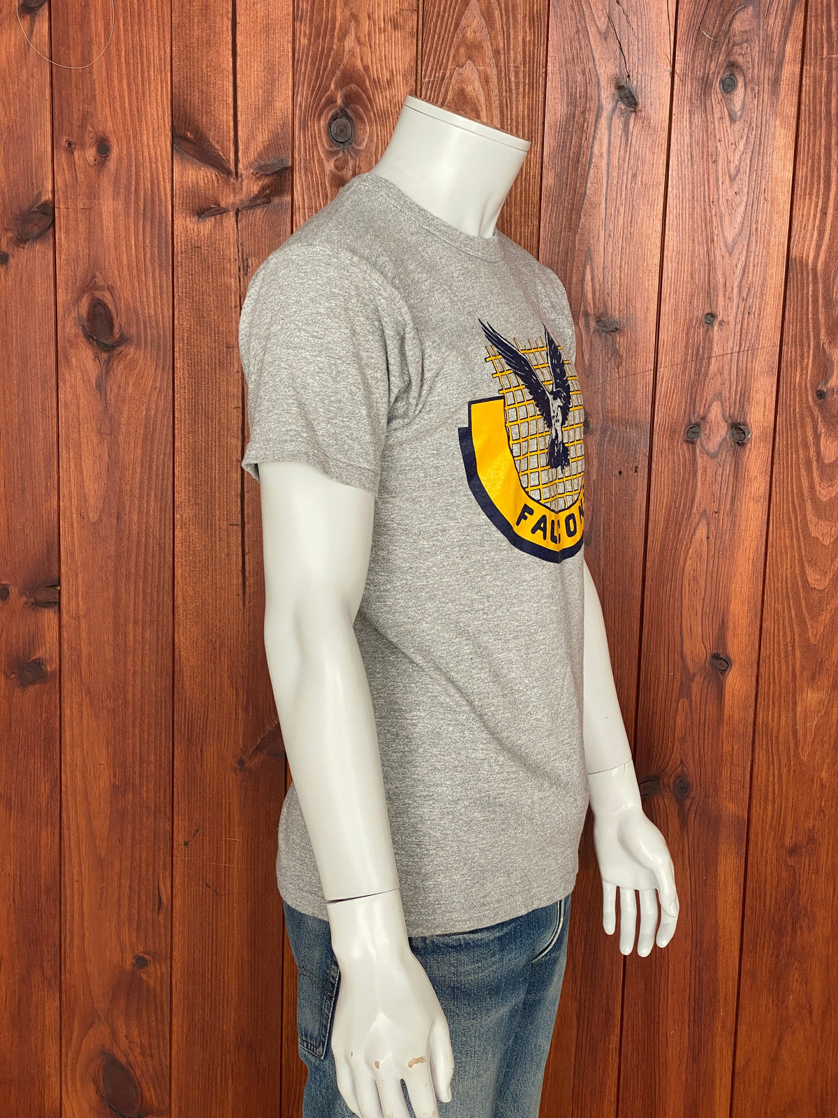 Medium Champion Vintage 100% Cotton Falcon T-Shirt Made in USA | Retro American Apparel-AJ357 Studio