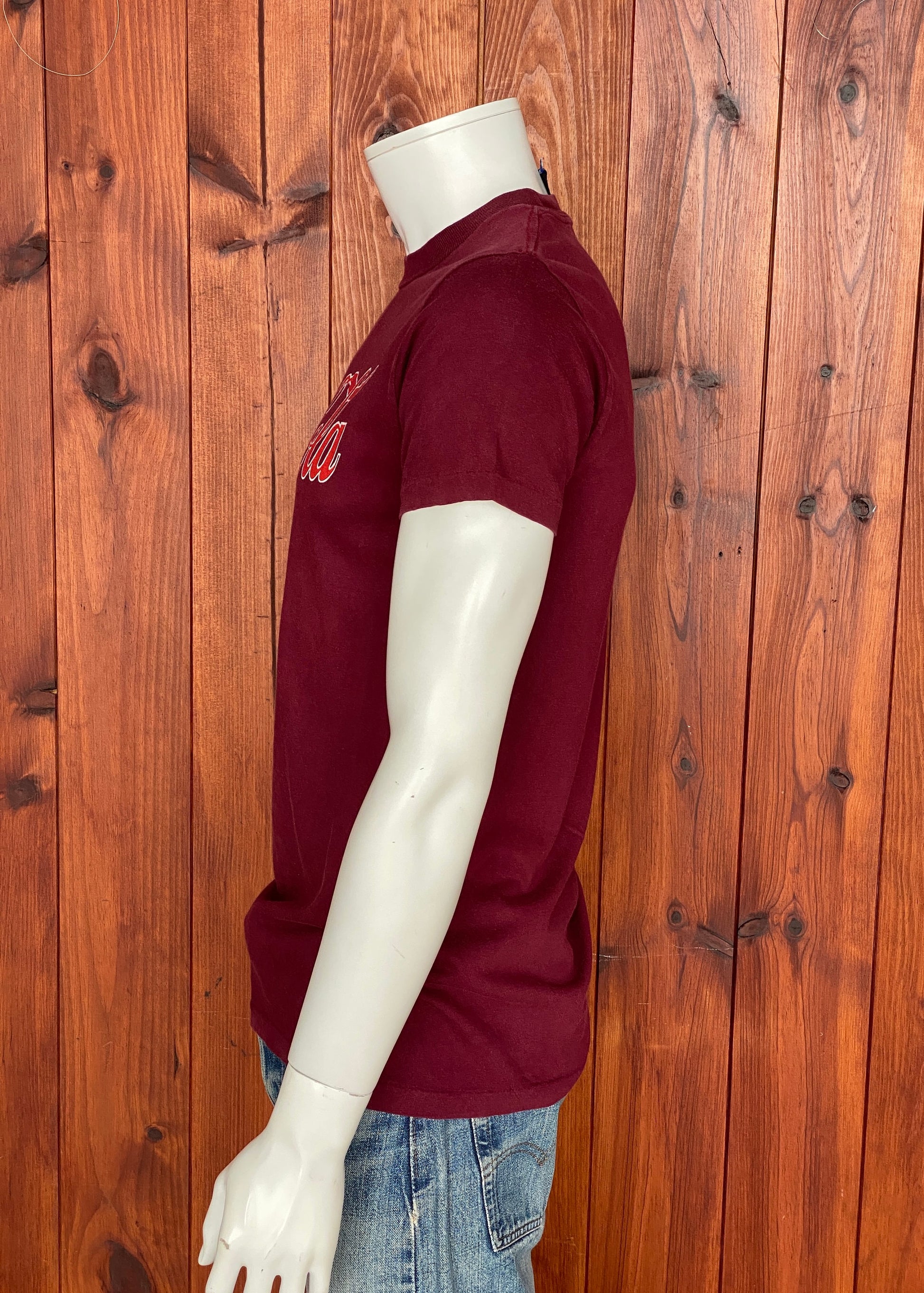 Medium Size Vintage 80s CocaCola T-Shirt, 100% Cotton, Made in USA - Retro Collectible