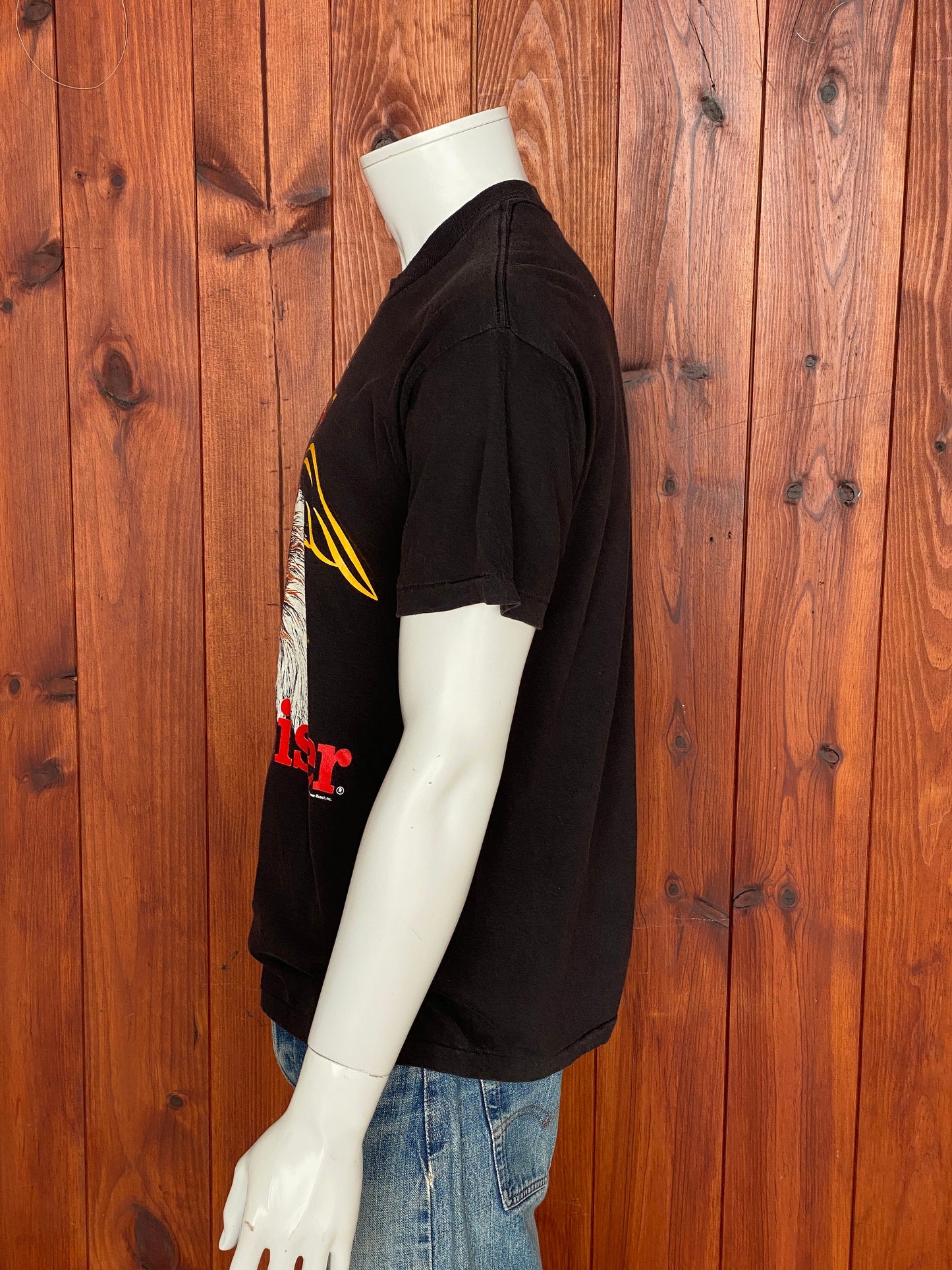 XL. Vintage 50/50 cotton 80s Budweiser T shirt Made In USA