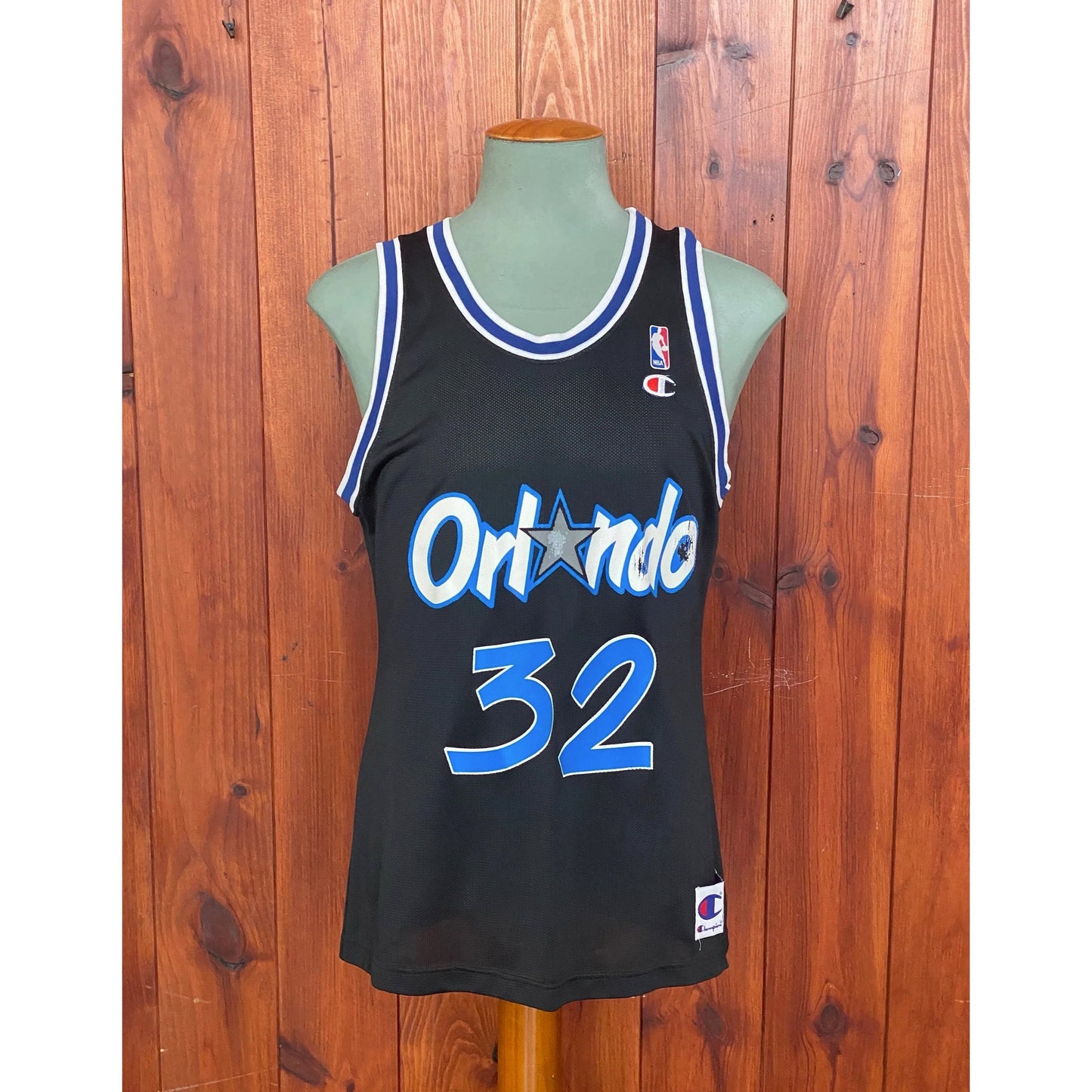 Size 44 VTG 90s Orlando NBA jersey, Player Oneal #32 Made In USA by Champion