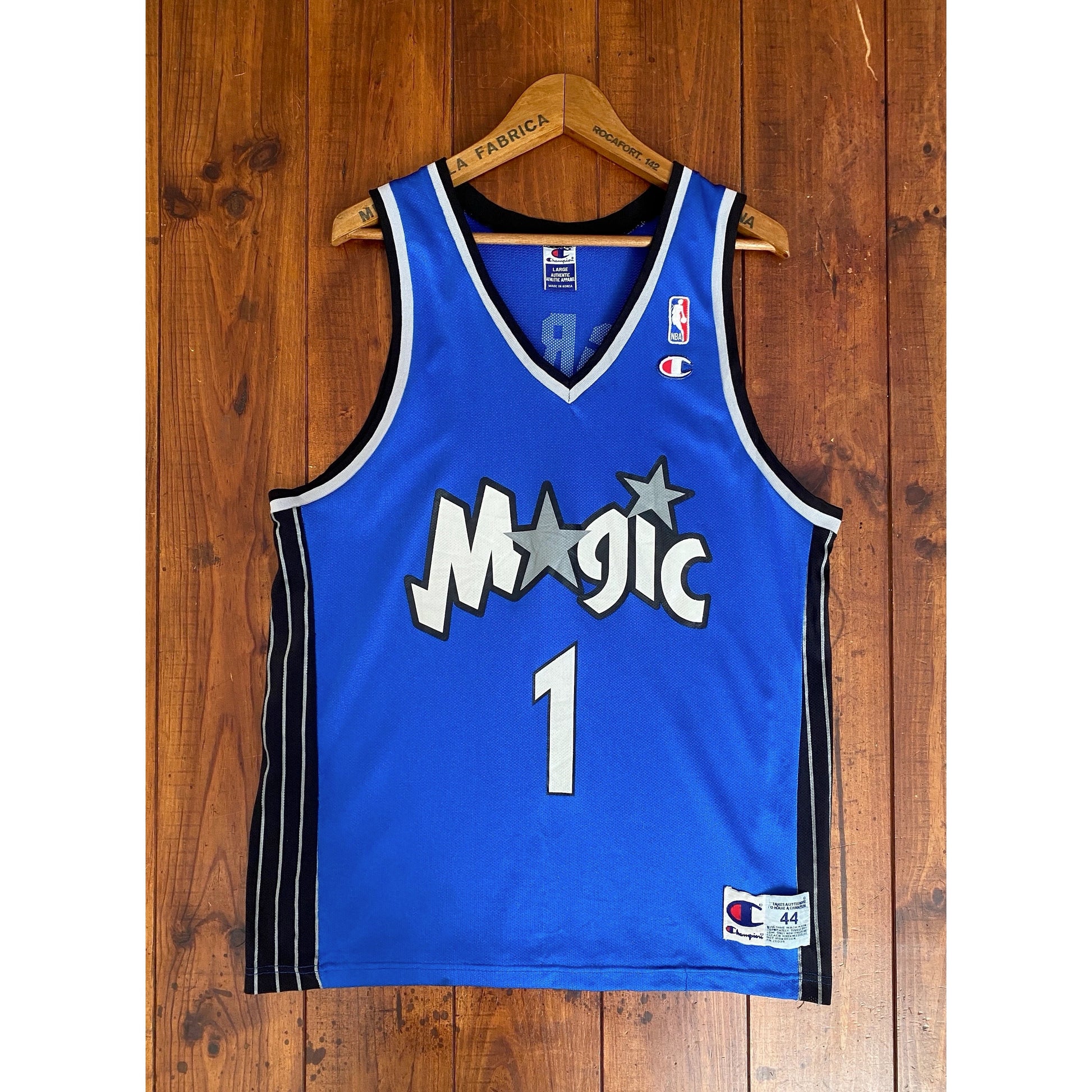 90s Vintage Magic #1 Tracy McGrady NBA Jersey - Size 52 | Champion Made