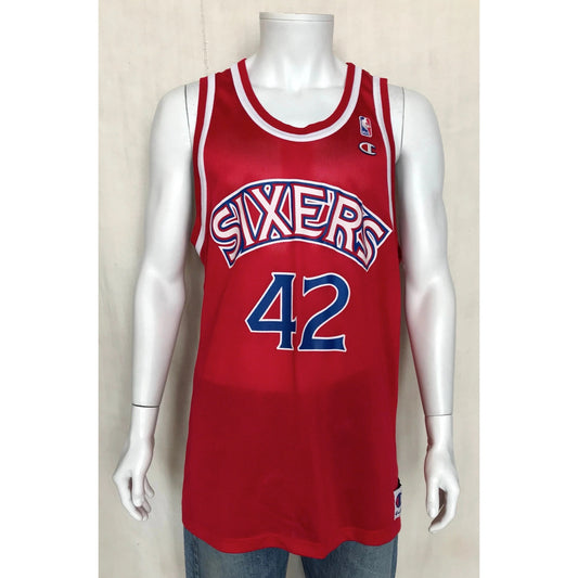 Vintage 90s Champion Jerry Stackhouse #42 Phila 76ers NBA Jersey