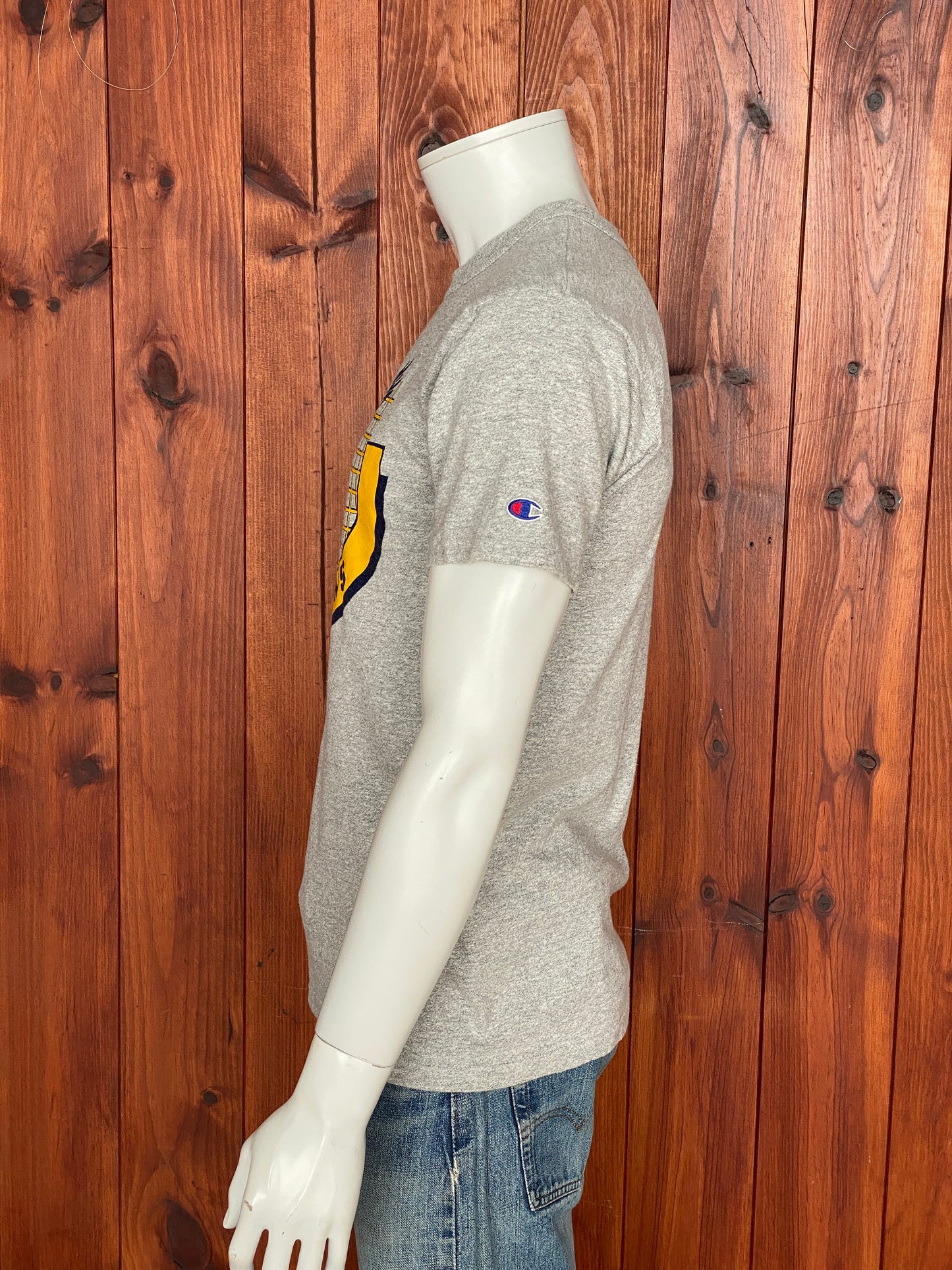 Medium Champion Vintage 100% Cotton Falcon T-Shirt Made in USA | Retro American Apparel