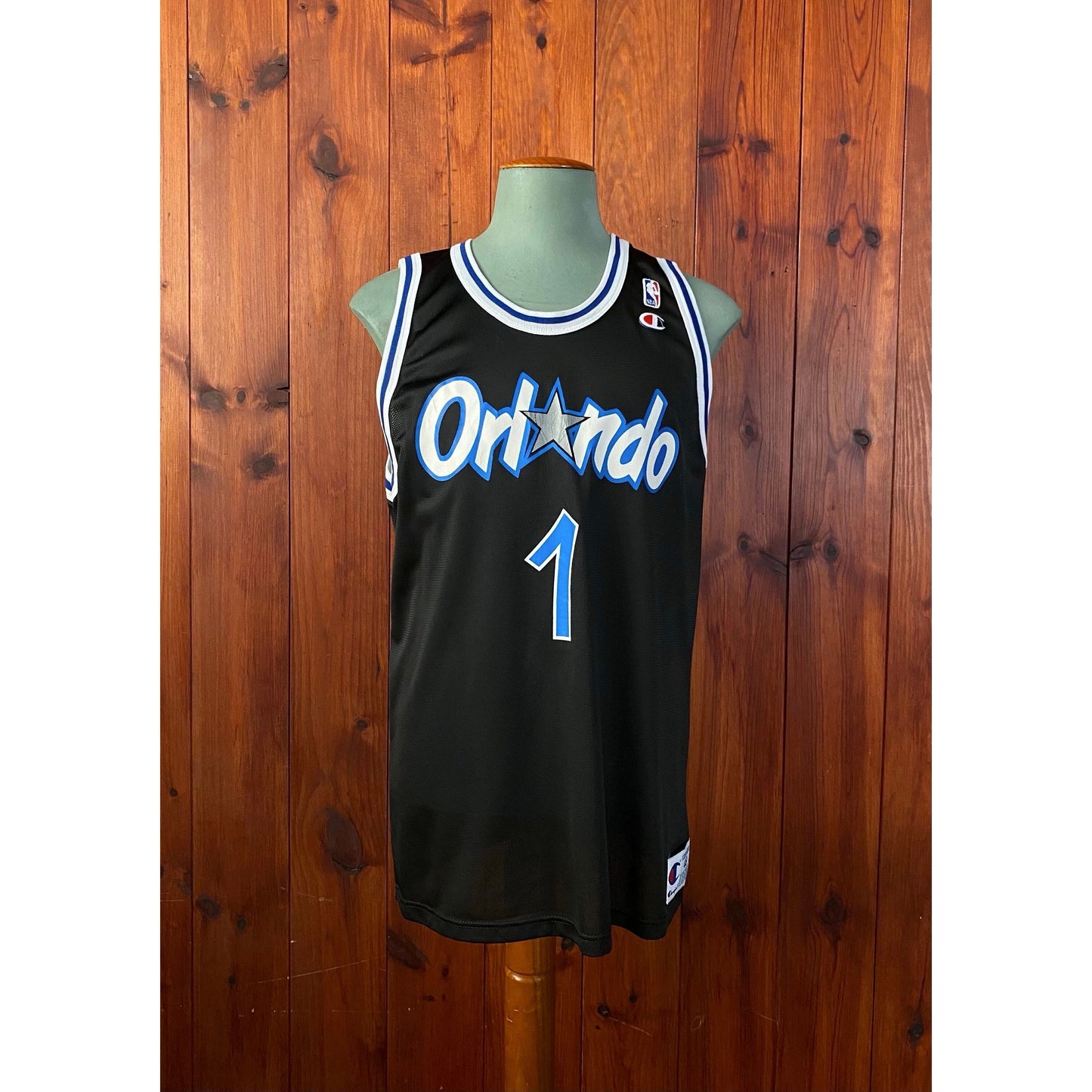 Size 48 VTG 90s Orlando Champion NBA jersey, Player Hardaway #01