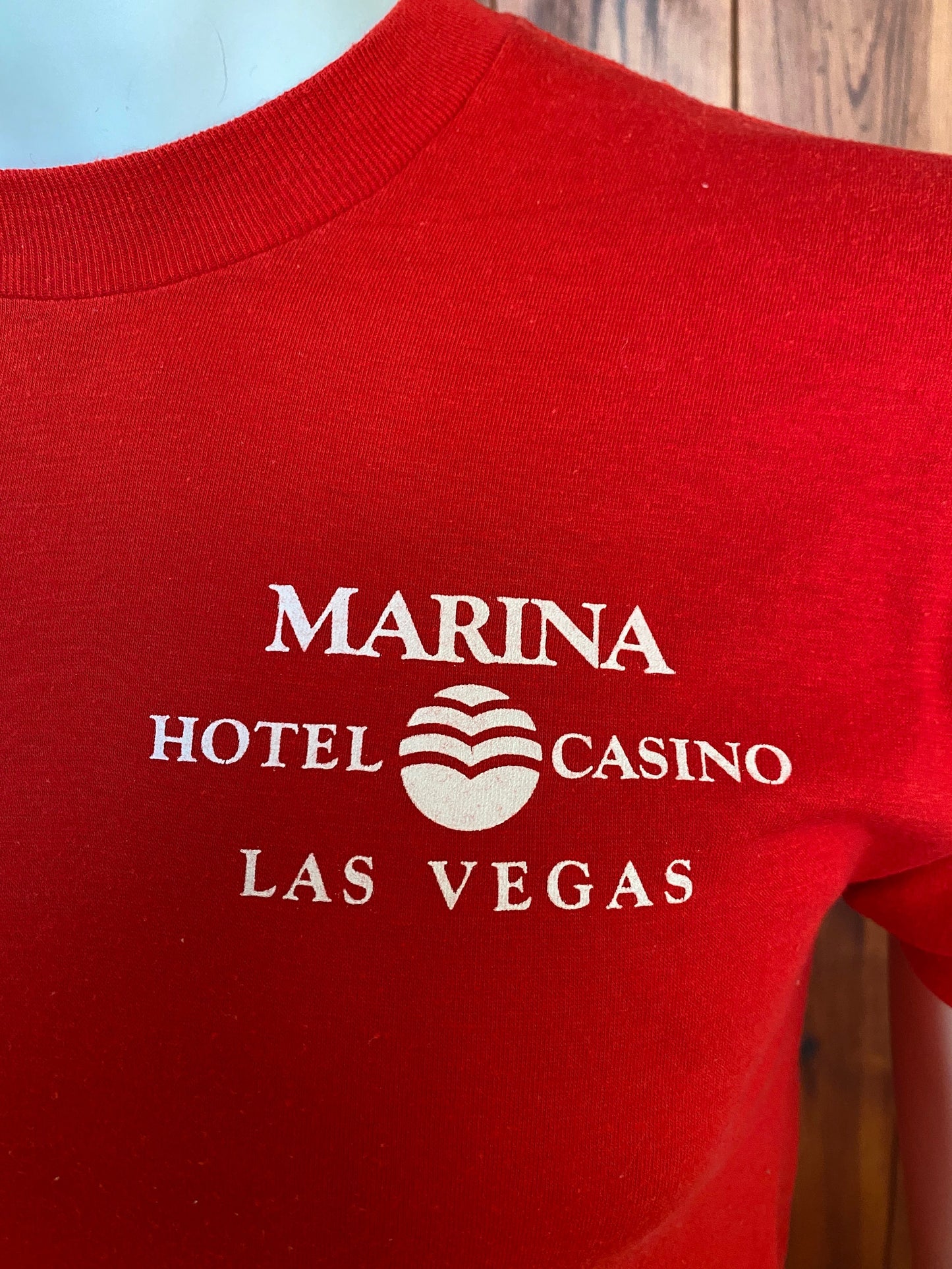 Large. Vintage 50/50 cotton Las Vegas T shirt made in USA