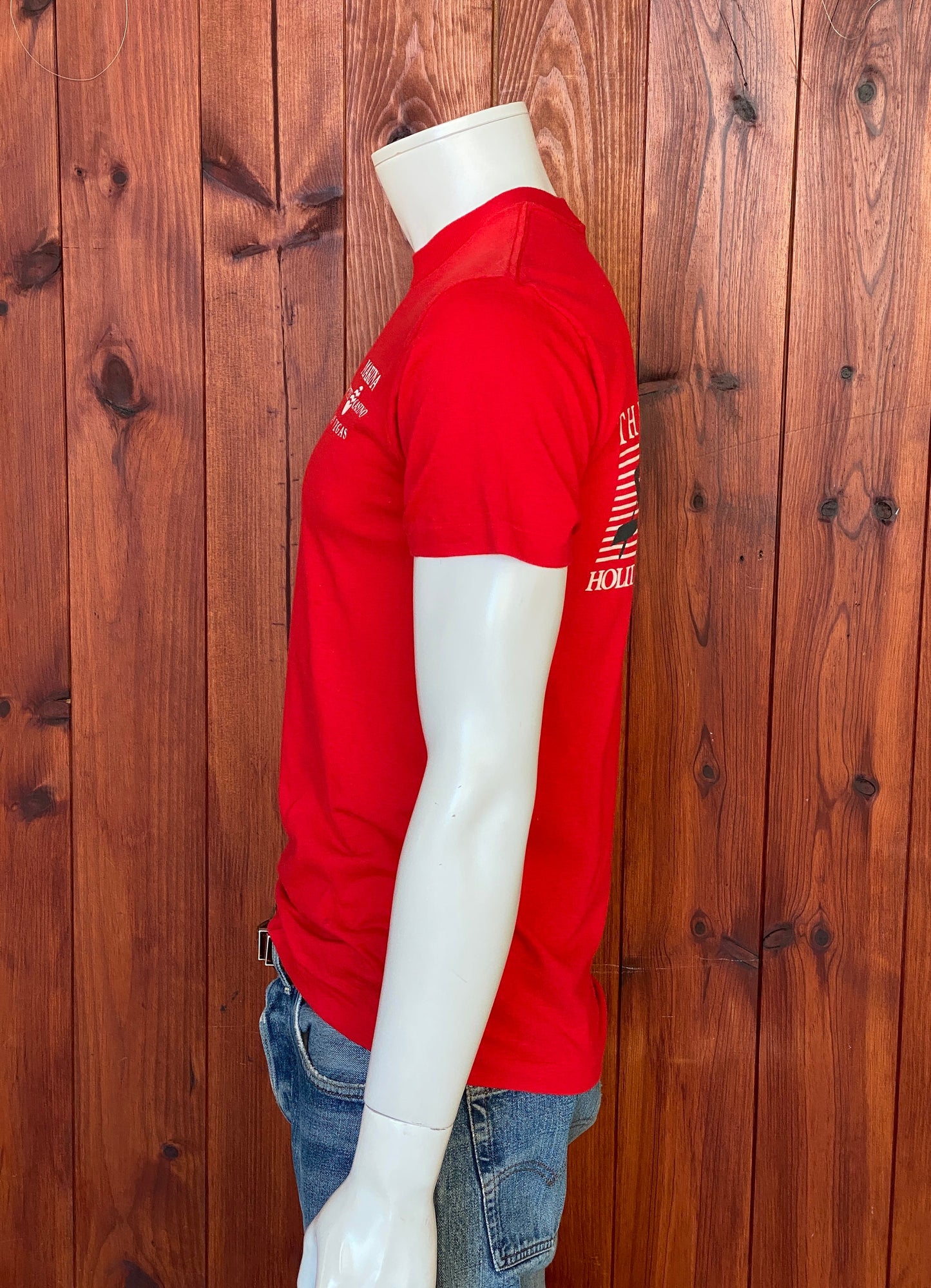 Large. Vintage 50/50 cotton Las Vegas T shirt made in USA