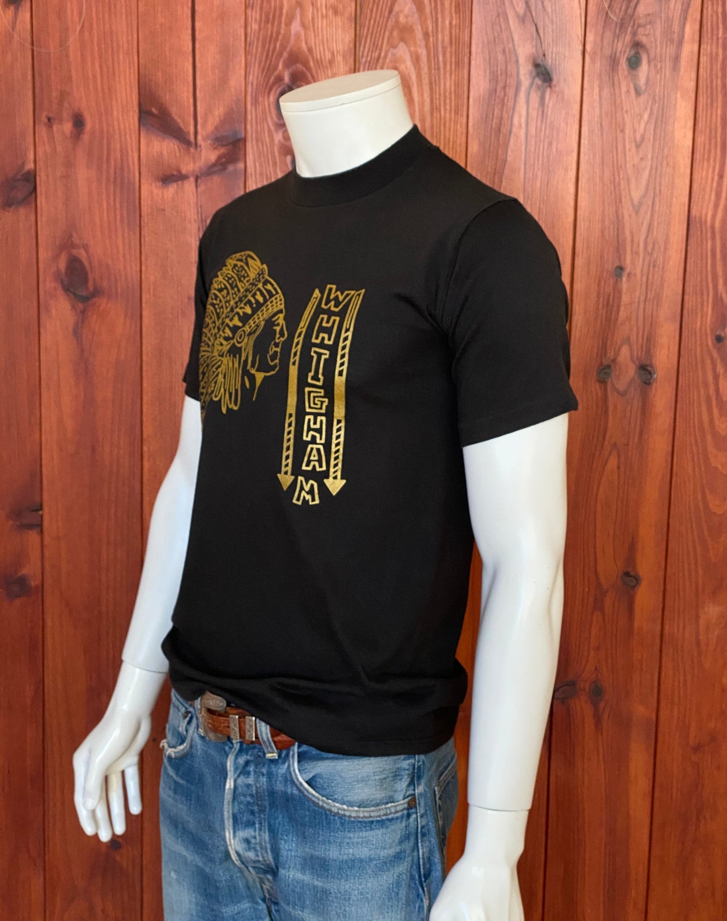 Med. Vintage 50/50 80s Whigham t shirt made in USA