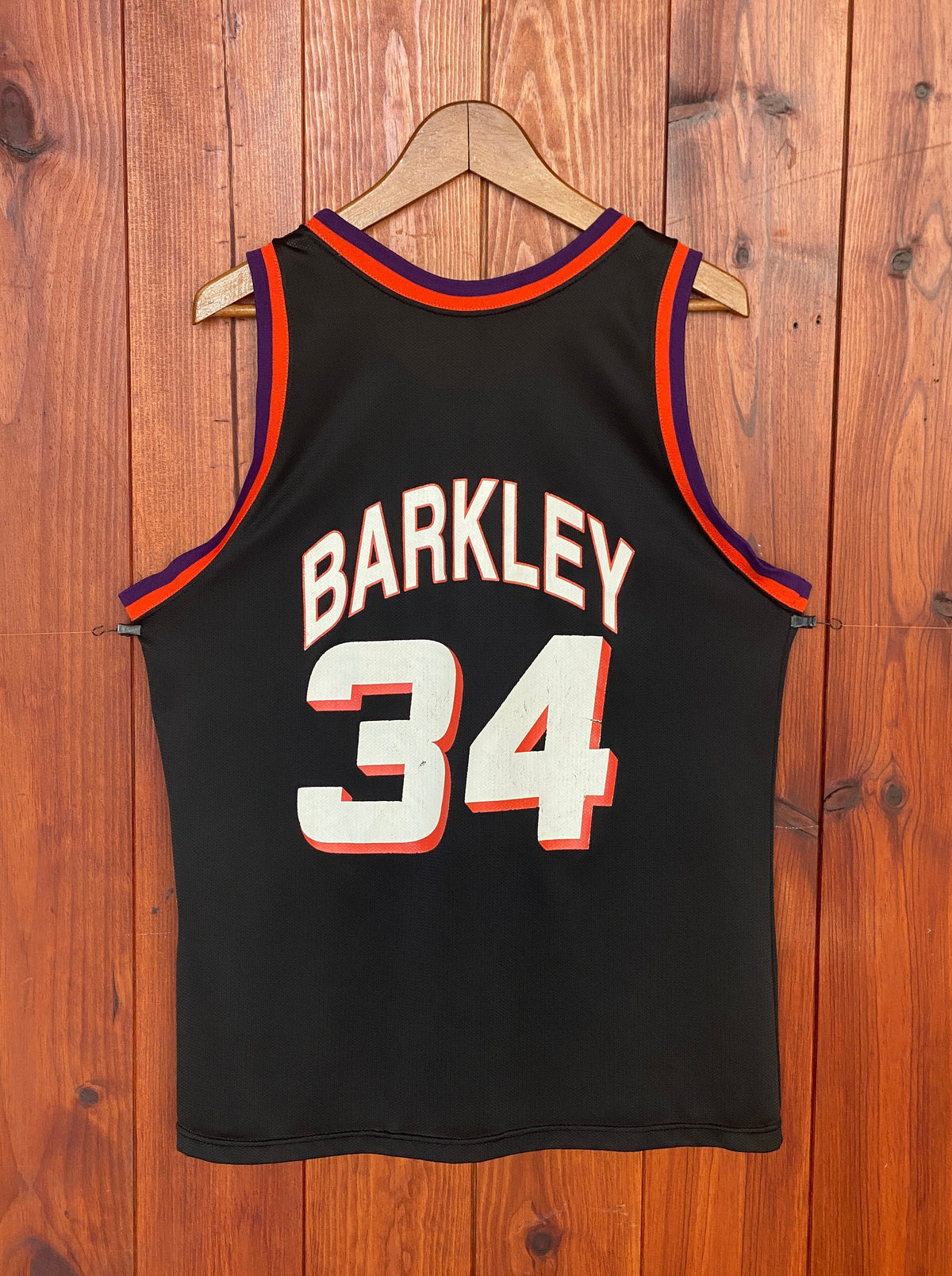 Vintage 90s NBA Phoenix Suns Charles Barkley #34 Jersey - Size 44, Made in USA by Champion-AJ357 Studio