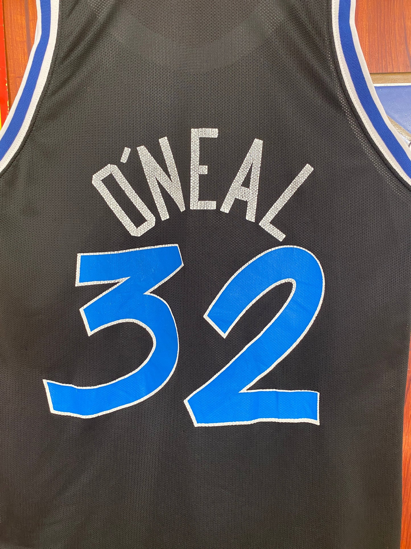Size 44 VTG 90s Orlando NBA jersey, Player Oneal #32 Made in USA by Champion