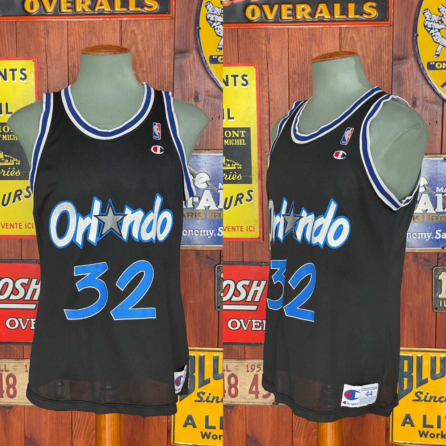 Size 44 VTG 90s Orlando NBA jersey, Player Oneal #32 Made in USA by Champion