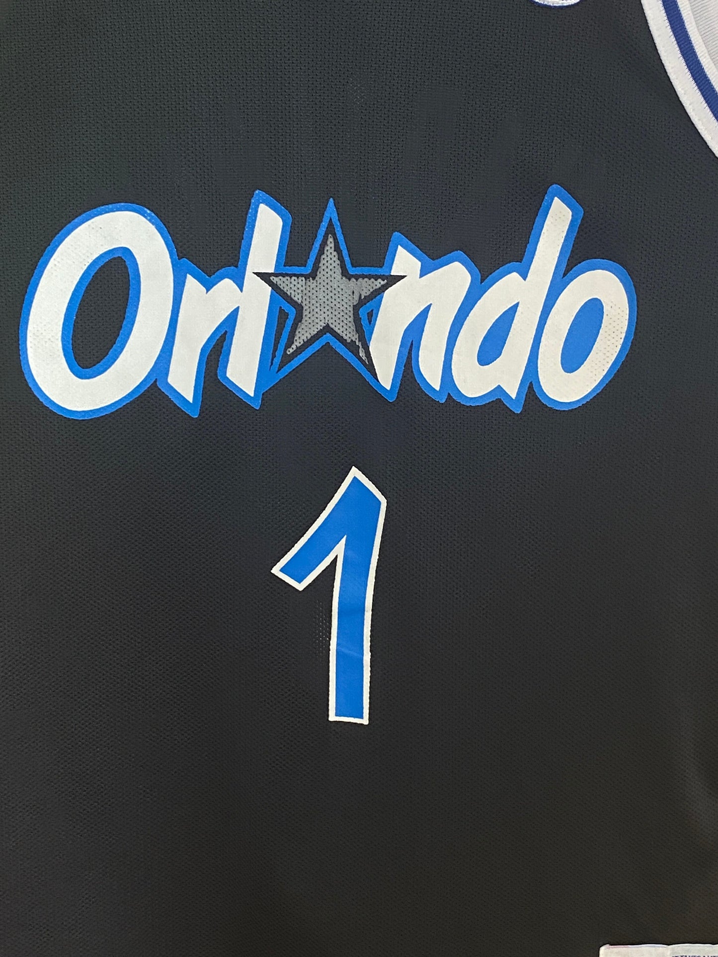 Size 44 VTG 90s Orlando Champion NBA jersey, Player Hardaway #01