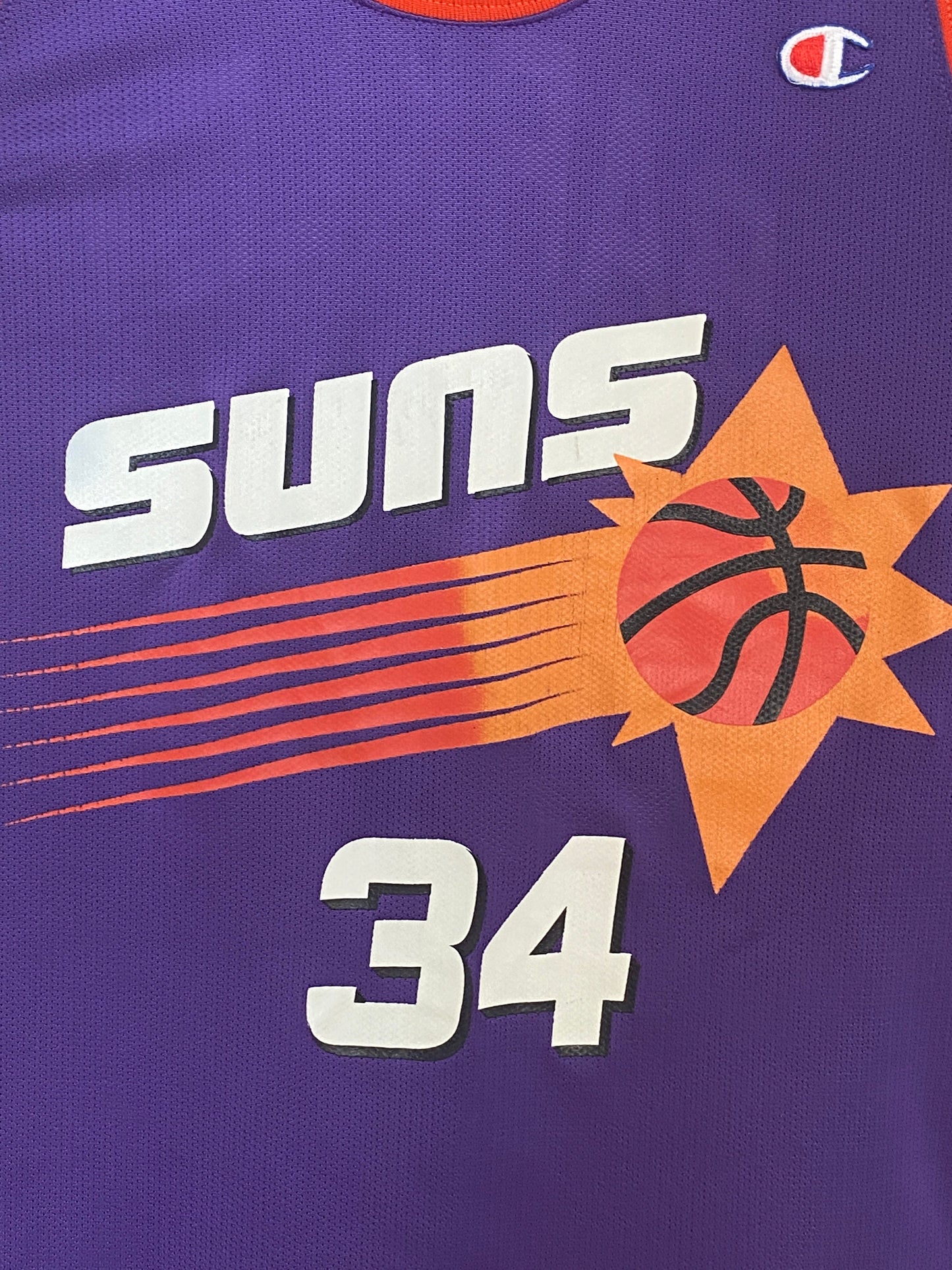 Vintage Suns NBA Jersey #34 Barkley - Size 44 | Made in USA by Champion