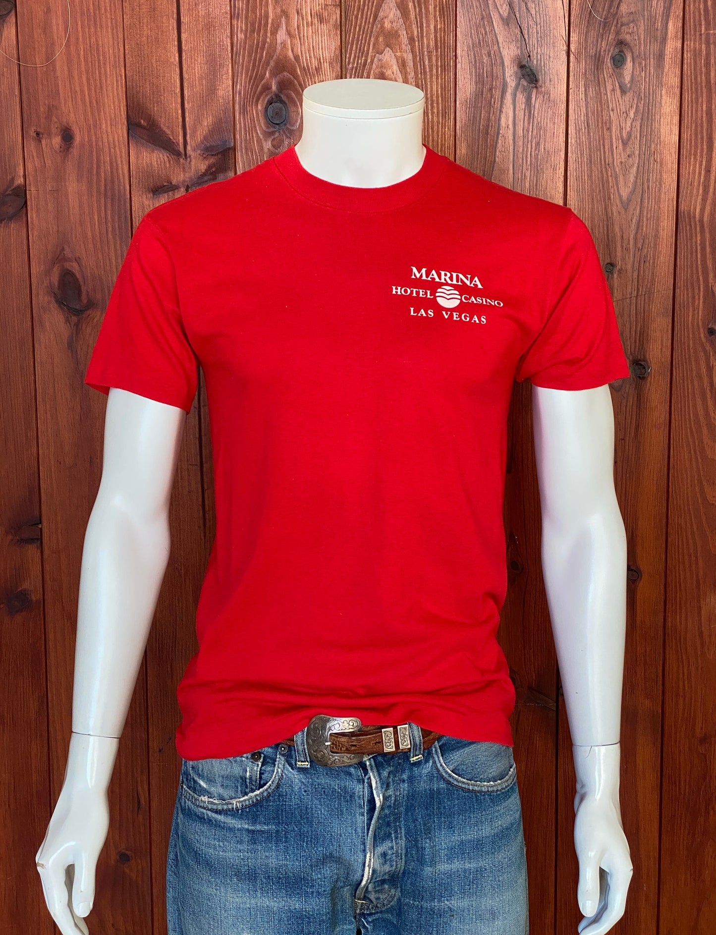 Large. Vintage 50/50 cotton Las Vegas T shirt made in USA