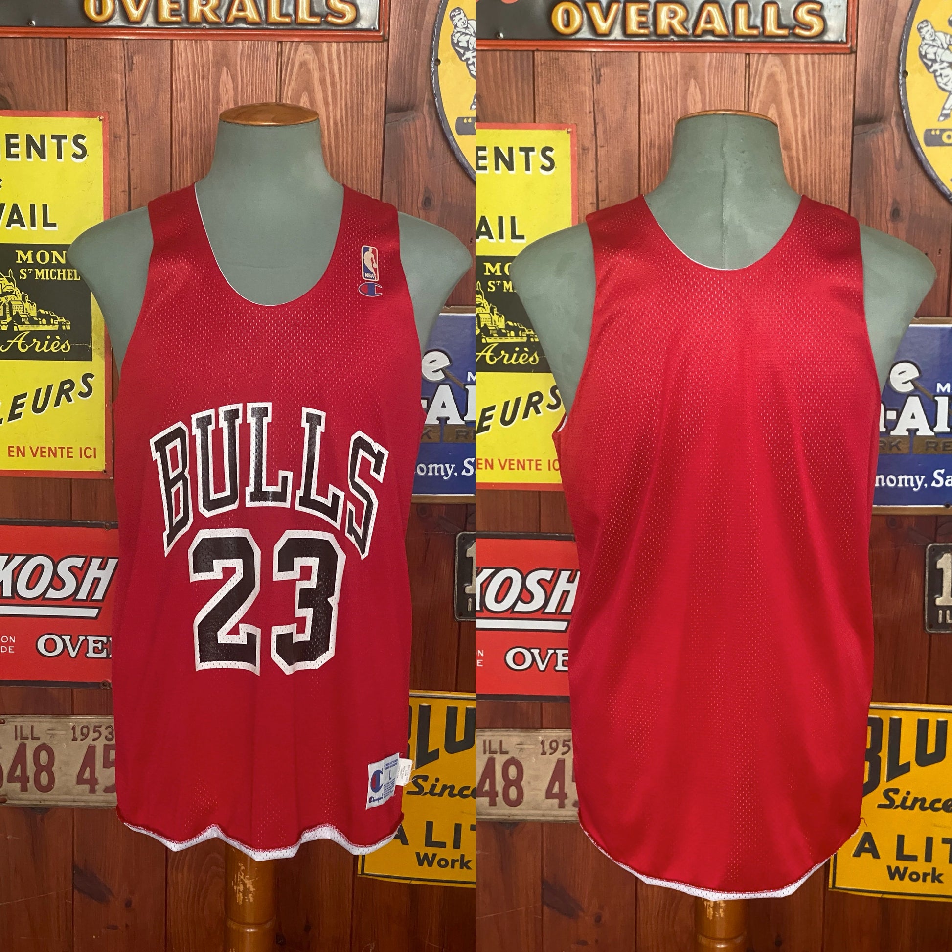 Size Large Vintage 90s Bulls NBA Jersey - Player Jordan #23 | Champion Authenticity