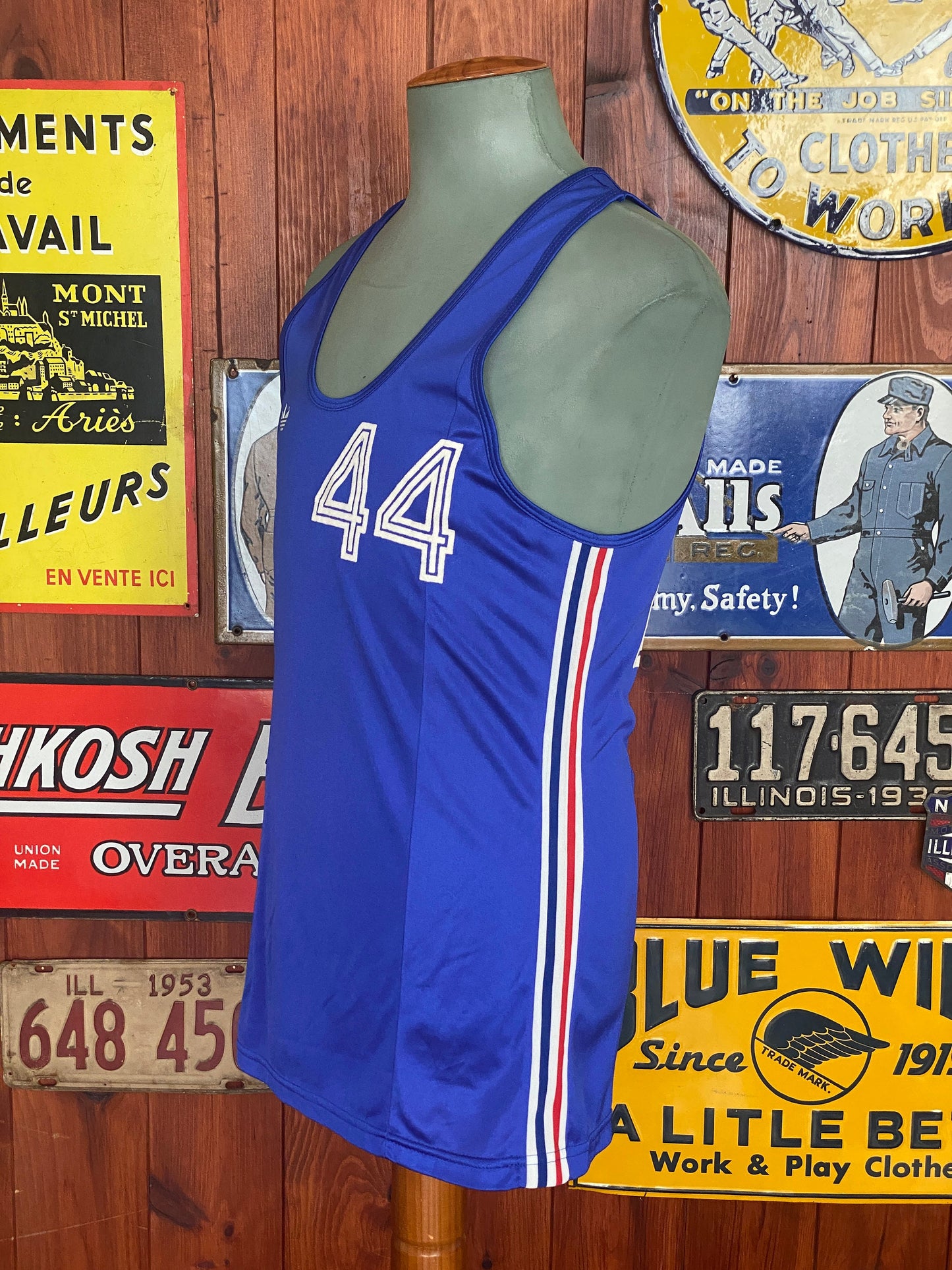 Size 44 EU Vintage 1970 Adidas jersey Made in Fance