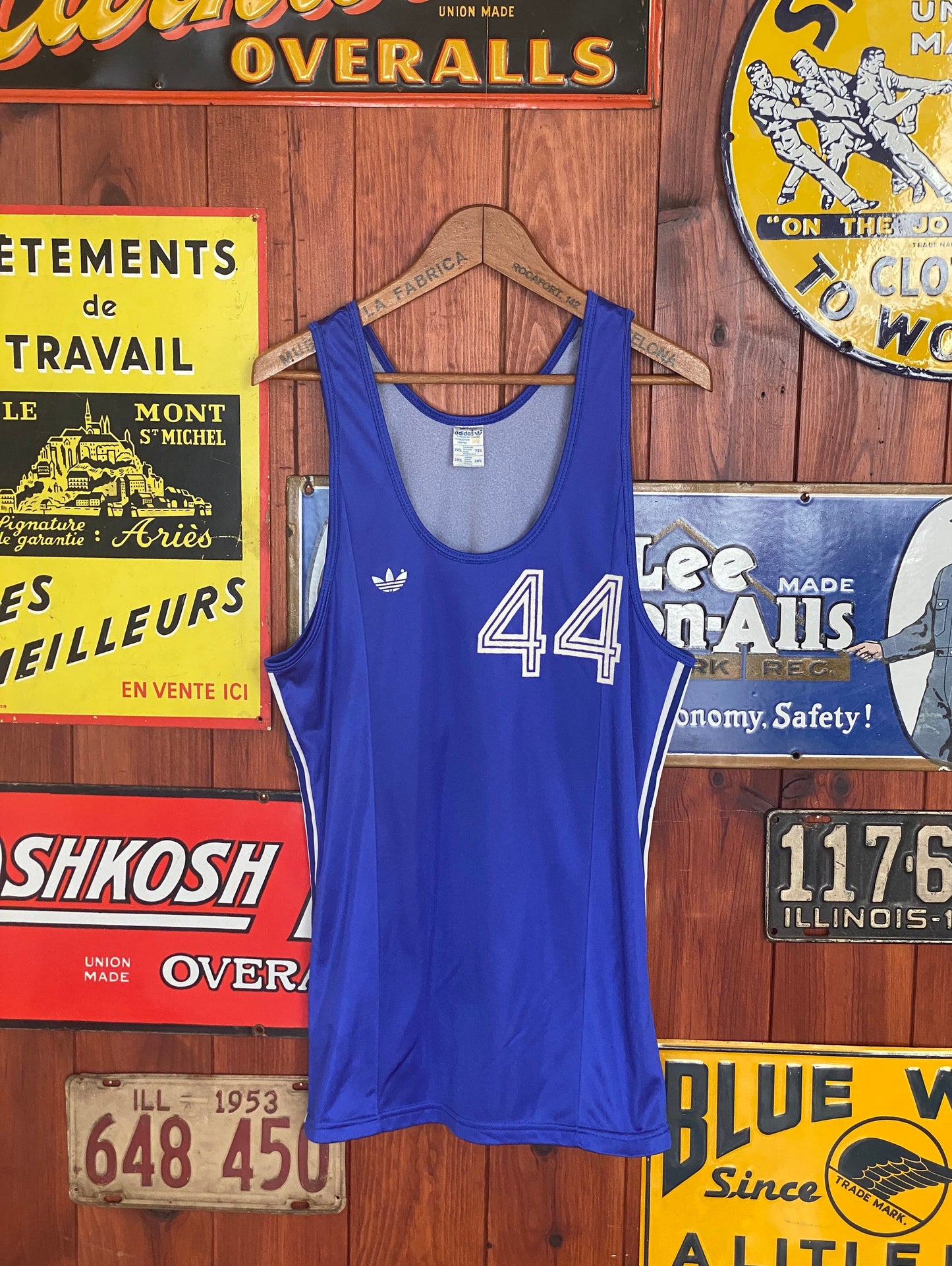 Size 44 EU Vintage 1970 Adidas jersey Made in Fance