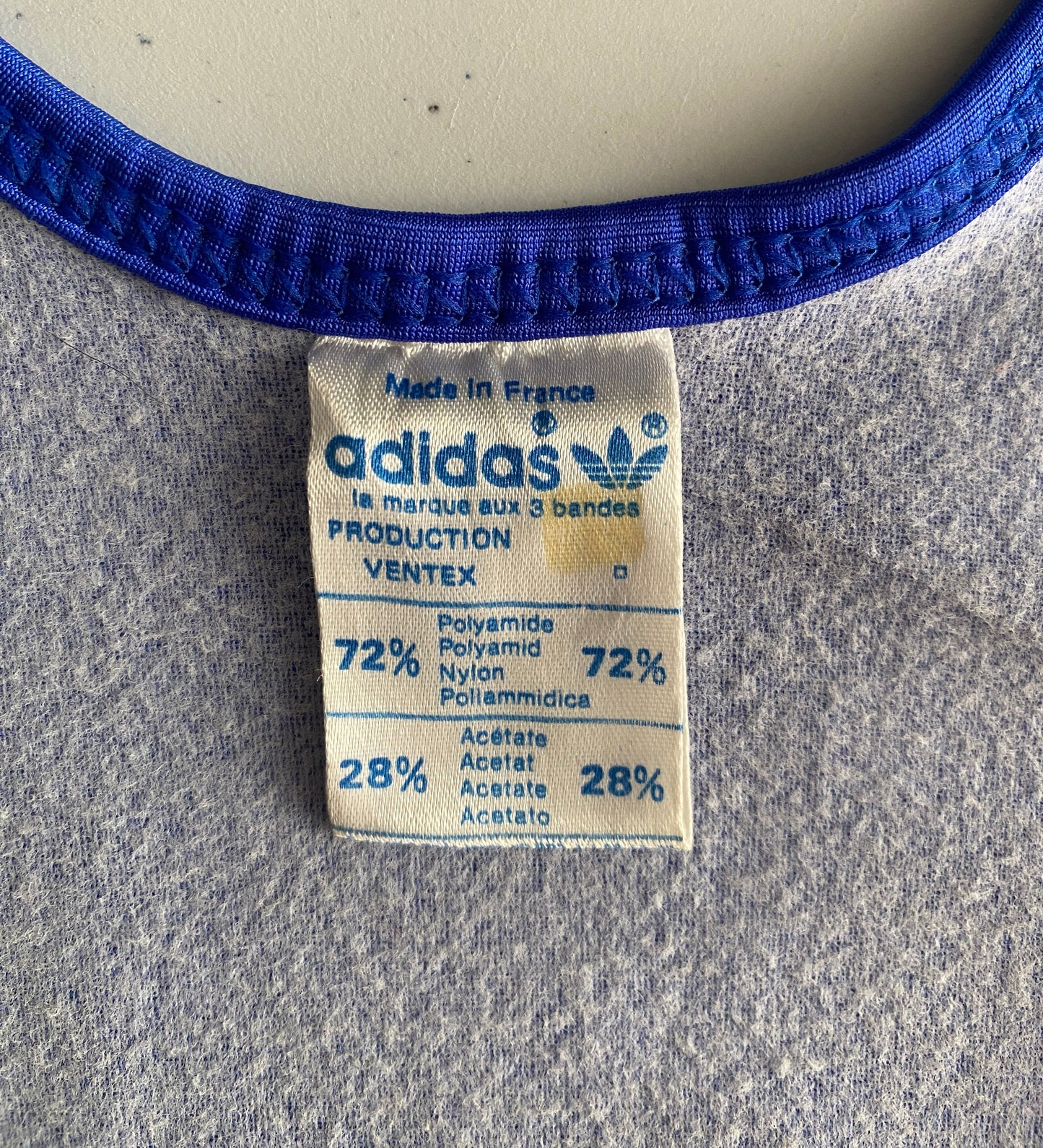 Size 44 EU Vintage 1970 Adidas jersey Made in Fance