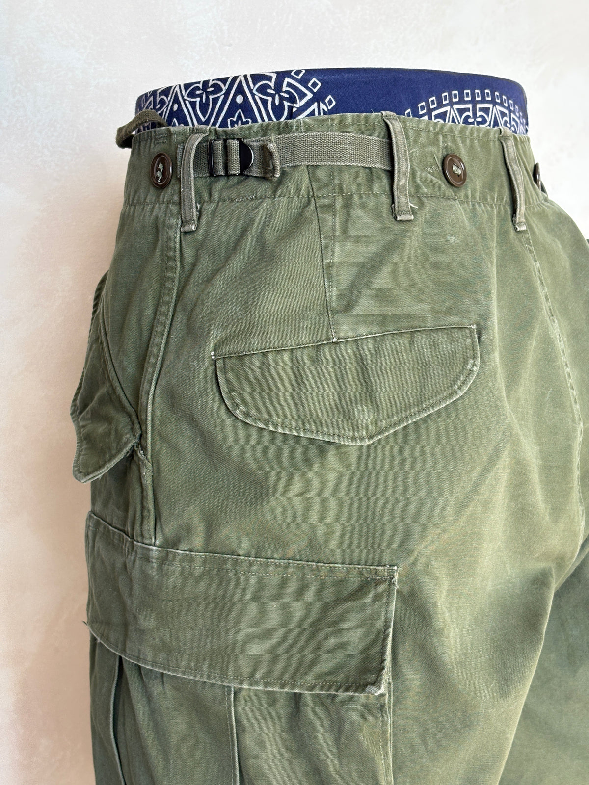 Vintage 1950s M-51 US Army Field Cargo Pants – Made in USA - Size Medium Reg.  Military Trousers