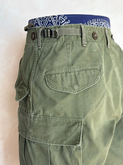 Vintage 1950s M-51 US Army Field Cargo Pants – Made in USA - Size Medium Reg.  Military Trousers