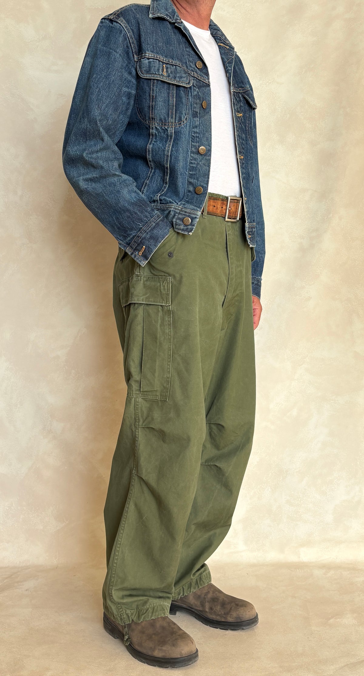 Vintage 1950s M-51 US Army Field Cargo Pants – Made in USA - Size Medium Reg.  Military Trousers