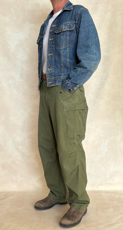 Vintage 1950s M-51 US Army Field Cargo Pants – Made in USA - Size Medium Reg.  Military Trousers