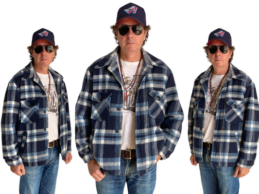 Med. 44US/54EU Vintage plaid jacket made by Sears - USA Vintage Bcn