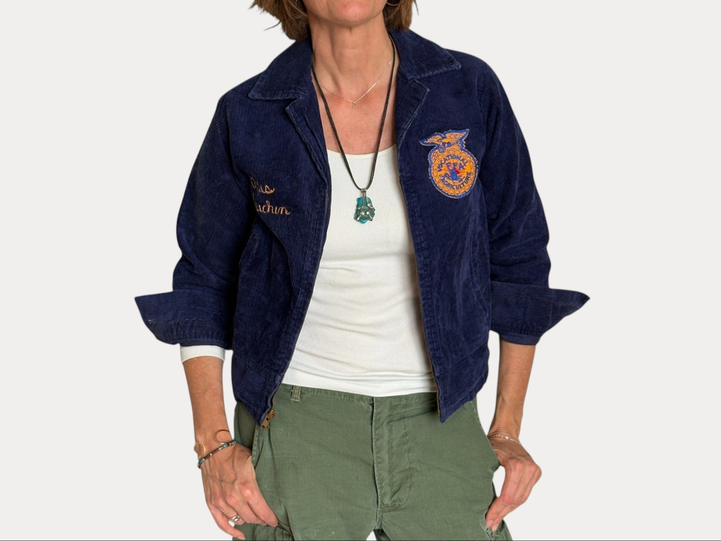 Size 32US / 42EU. 70s Vintage Texas Future farmer of America jacket.Made in USA-AJ357 Studio-AJ357 Studio