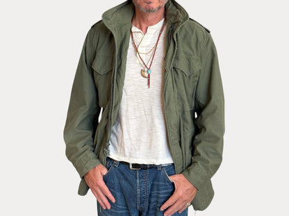 Med Long. Authentic 1987 US Army M-65 field jacket Military-AJ357 Studio-AJ357 Studio