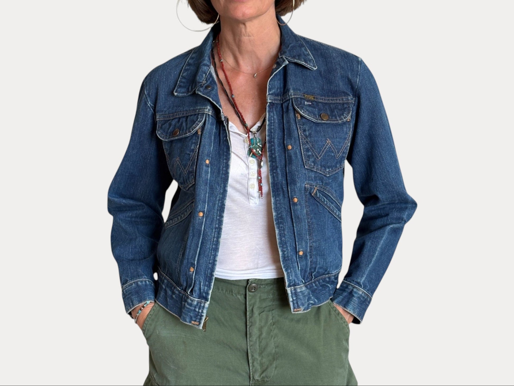 Size 40US . Authentic early 60s 24 MJZ Wrangler jacket – Made in the USA-AJ357 Studio-AJ357 Studio