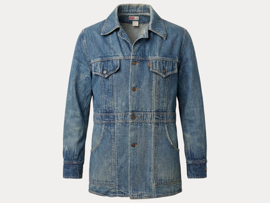 Size Large . Vintage 70s long Levis jacket Made in USA.-AJ357 Studio-AJ357 Studio