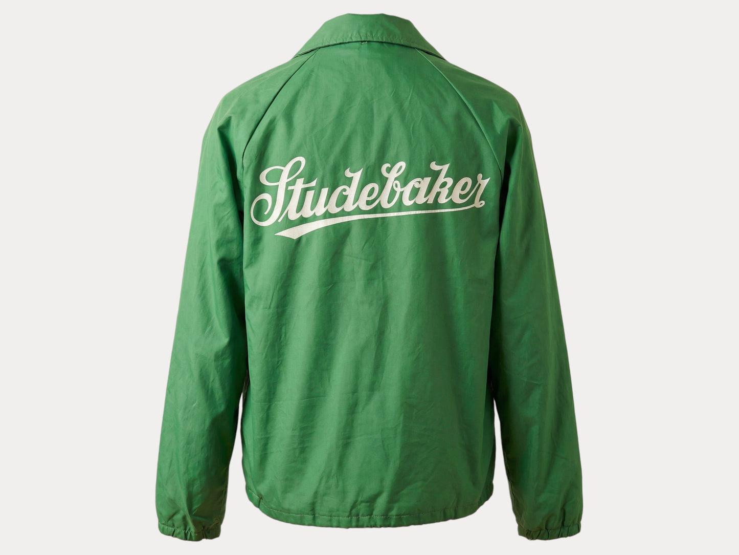 Size Med. Vintage 80s Green windbreaker Made in USA-AJ357 Studio-AJ357 Studio