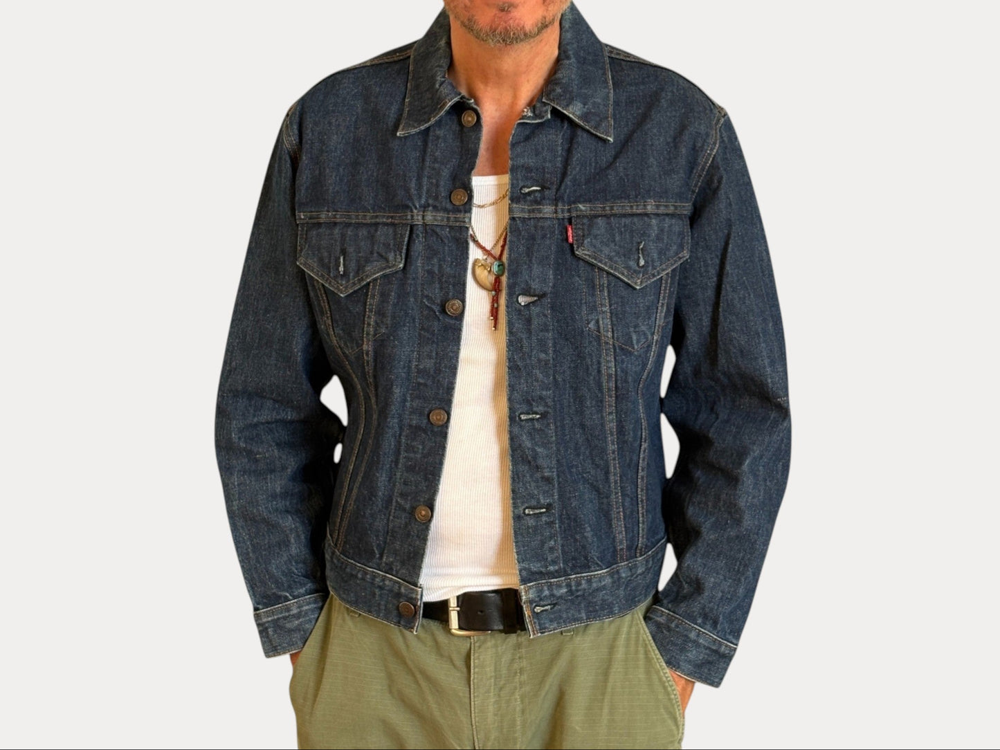 Size 42US / 52EU . Vintage 70s Levis jacket Made in USA.-AJ357 Studio-AJ357 Studio