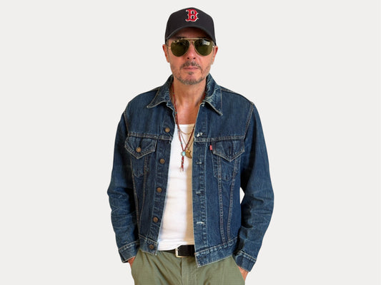 Size 42US / 52EU . Vintage 70s Levis single stitch jacket Made in USA.-AJ357 Studio-AJ357 Studio