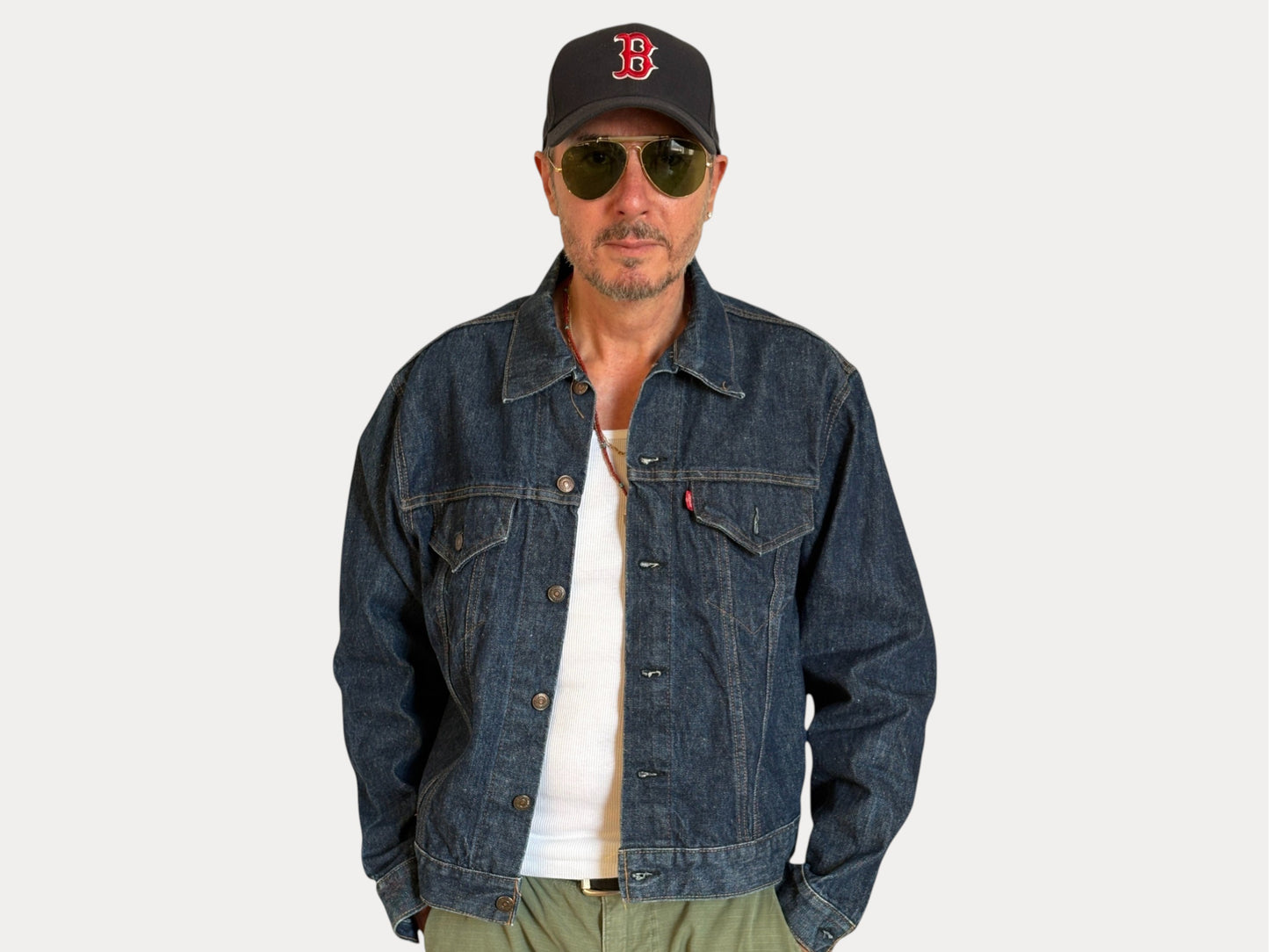 Size 46US / 56EU .Vintage 70s Levi’s Denim Jacket – 2 Pockets – Made in USA-AJ357 Studio-AJ357 Studio
