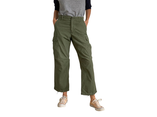 Small Short . 1969 Authentic US Army Vietnam war era OG-107 jungle pants. Fit 27 To 31 USA - USA Vintage Bcn