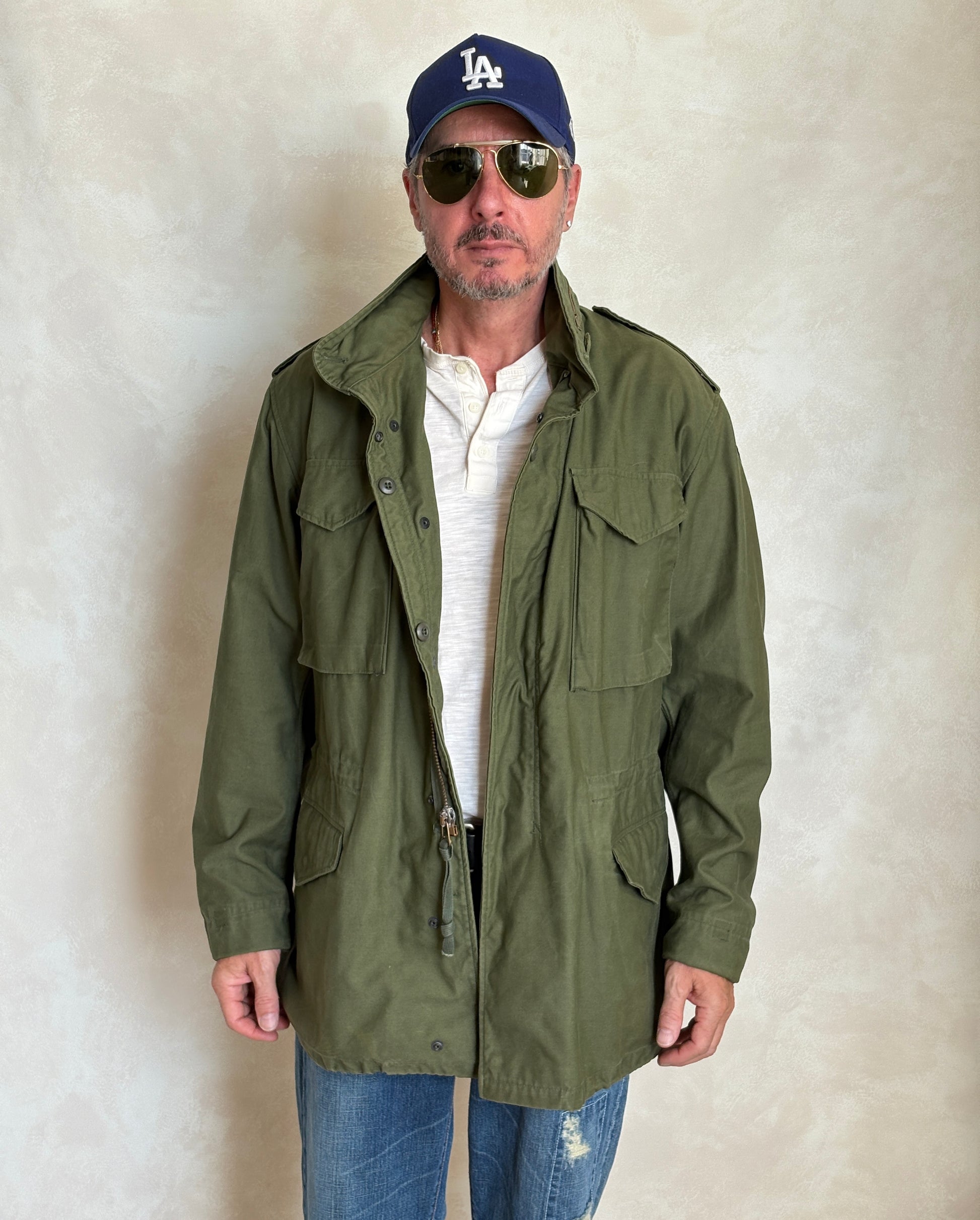 Med Long. Authentic US Army M-65 Field Jacket – Original Military Issue - USA Vintage Bcn
