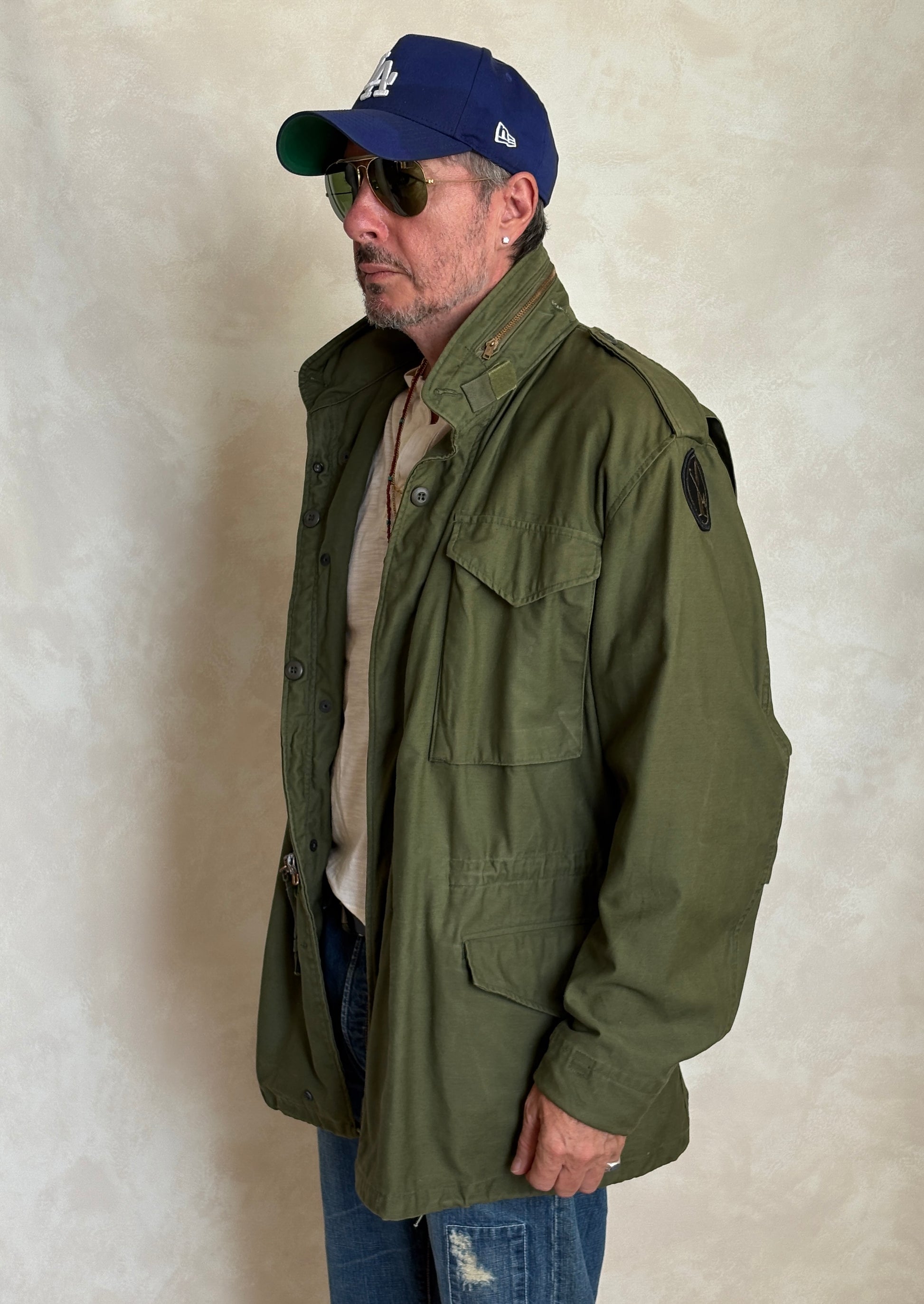 Med Long. Authentic US Army M-65 Field Jacket – Original Military Issue - USA Vintage Bcn