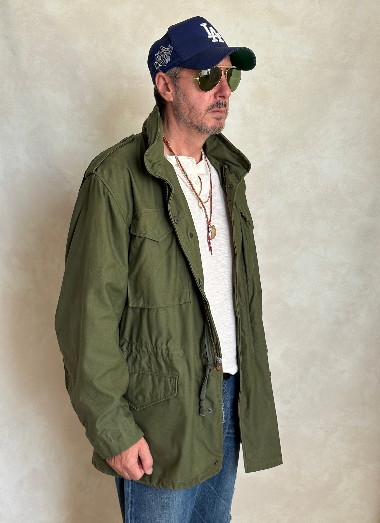 Med Long. Authentic US Army M-65 Field Jacket – Original Military Issue - USA Vintage Bcn