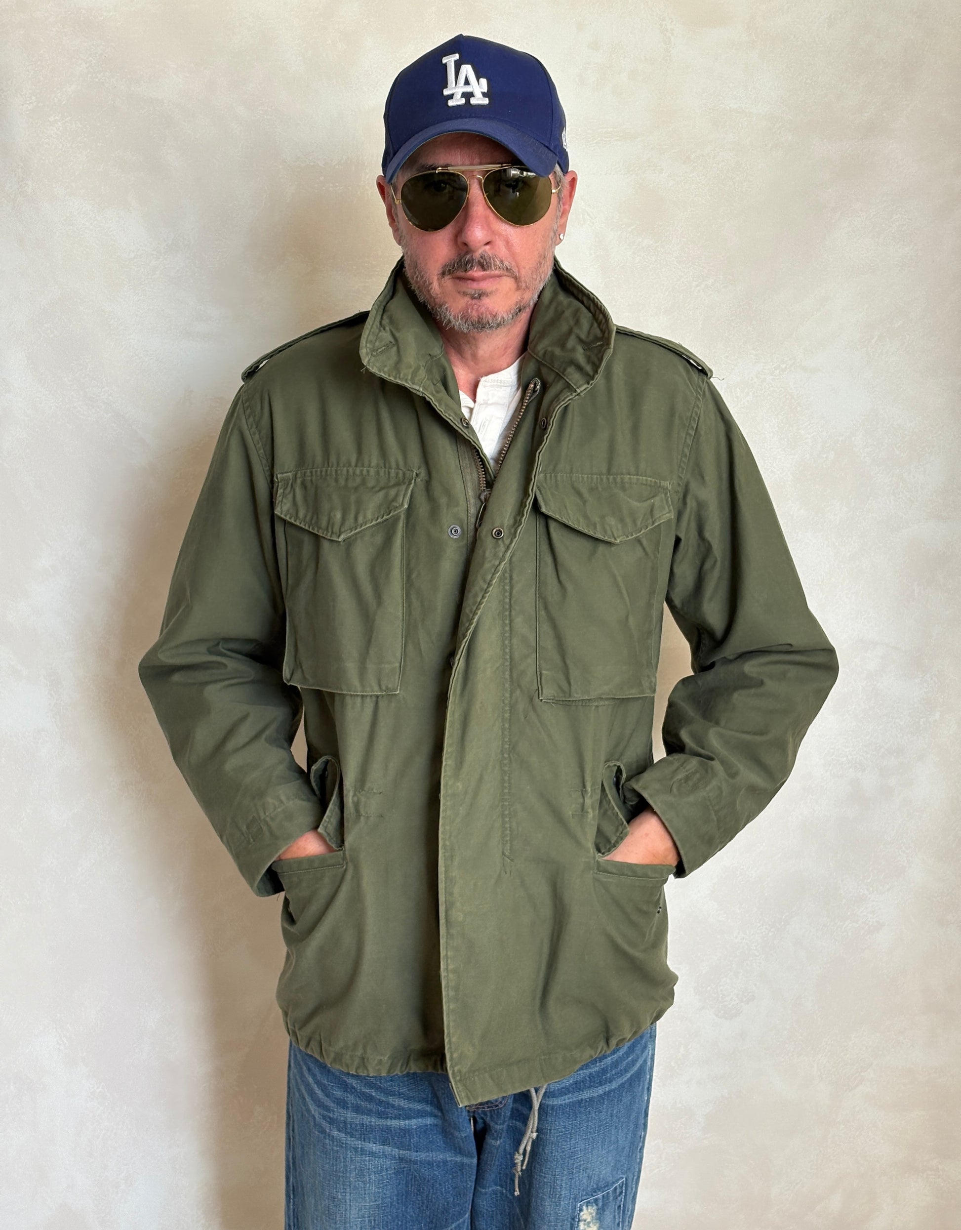 Small Regular – Authentic 1980 US Army M-65 Field Jacket Military by John Ownbey - USA Vintage Bcn