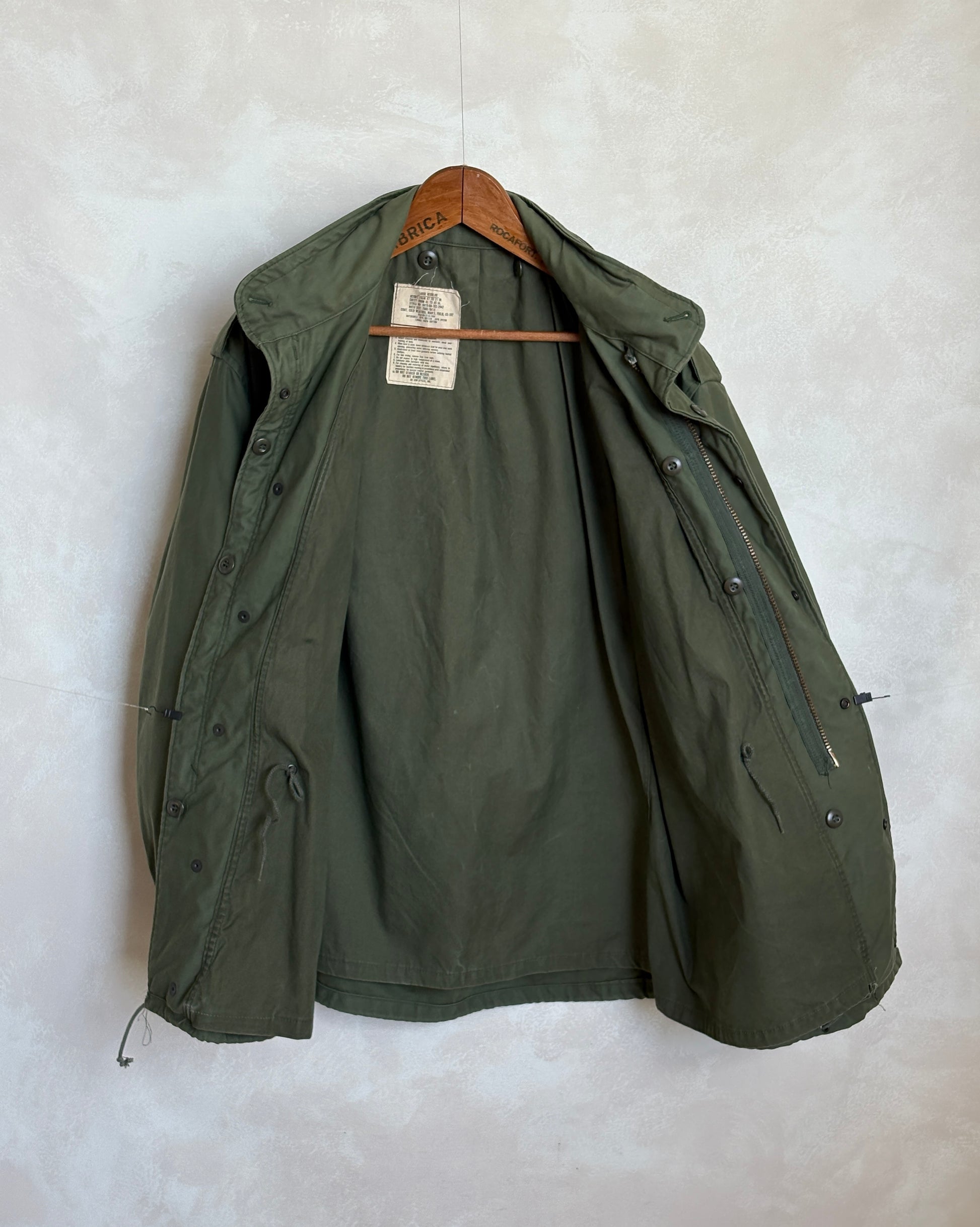 Large Reg.Authentic 1977 US Army M-65 field jacket Military - USA Vintage Bcn