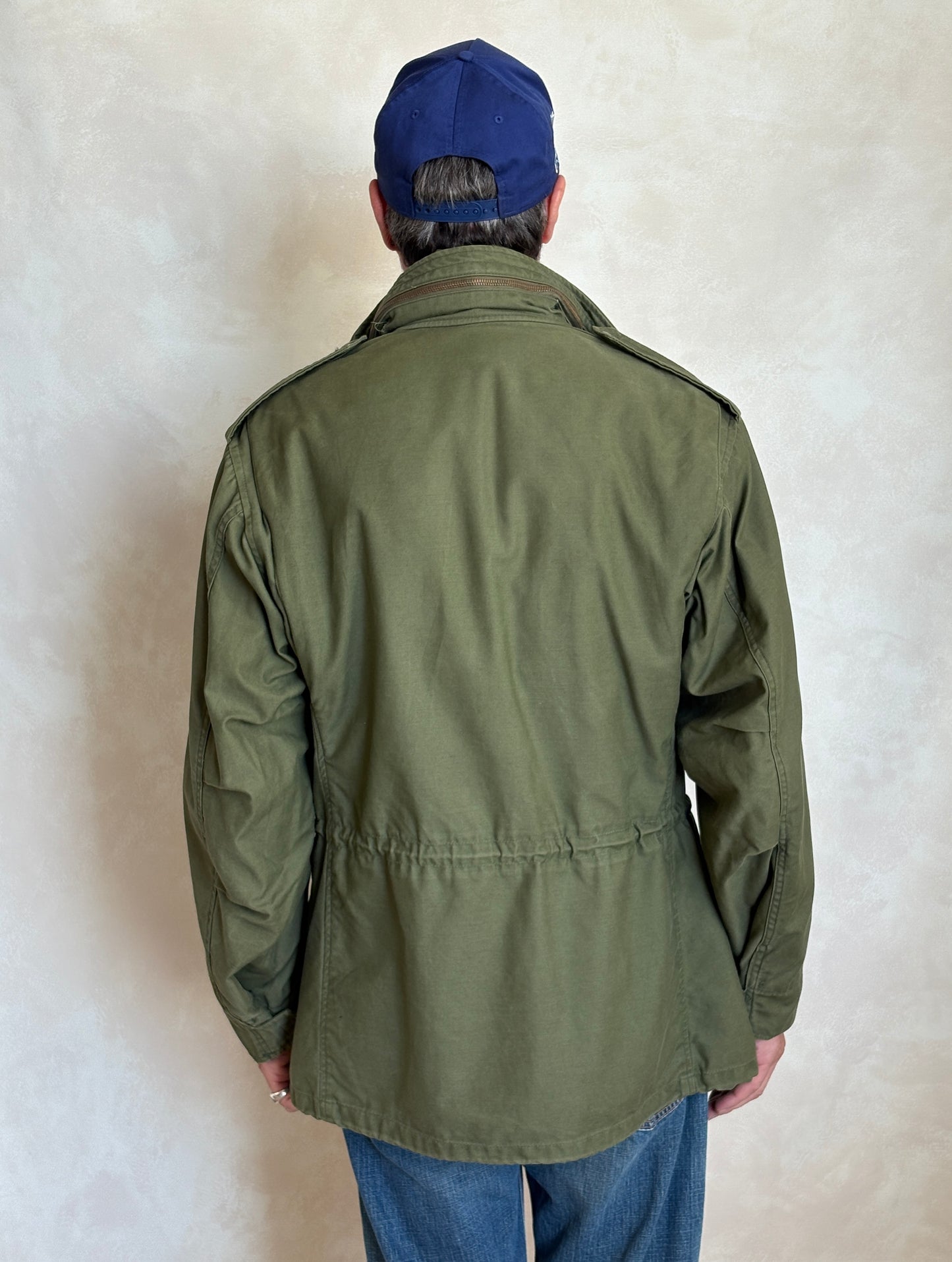 Medium Reg. Authentic 1980 US Army M-65 field jacket Military- Made by John Ownbey - USA Vintage Bcn