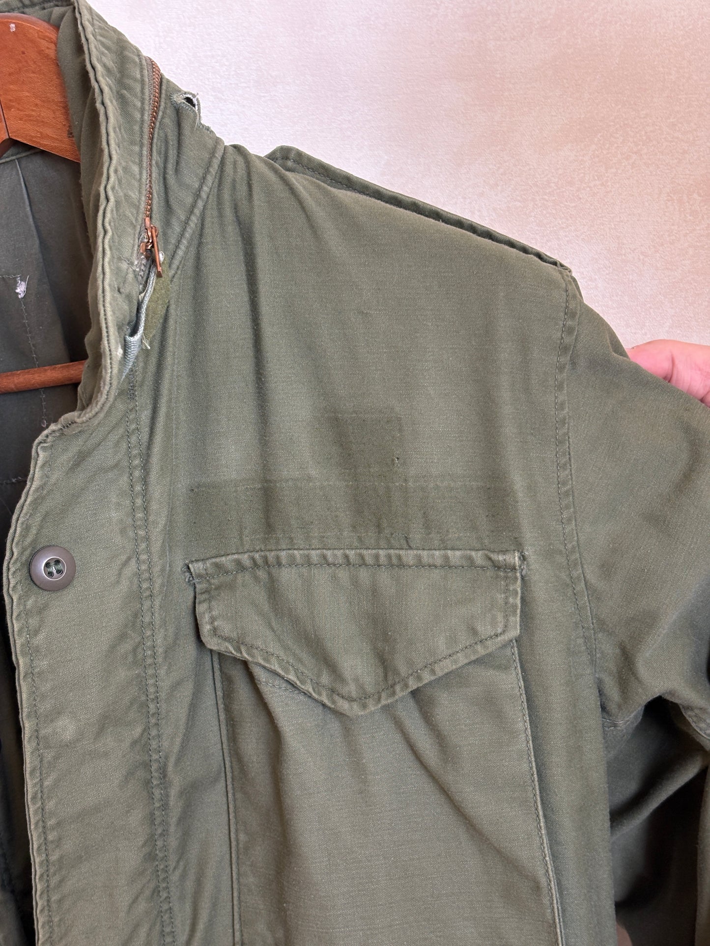 Small Reg. Authentic US Army M-65 field jacket Military - USA Vintage Bcn