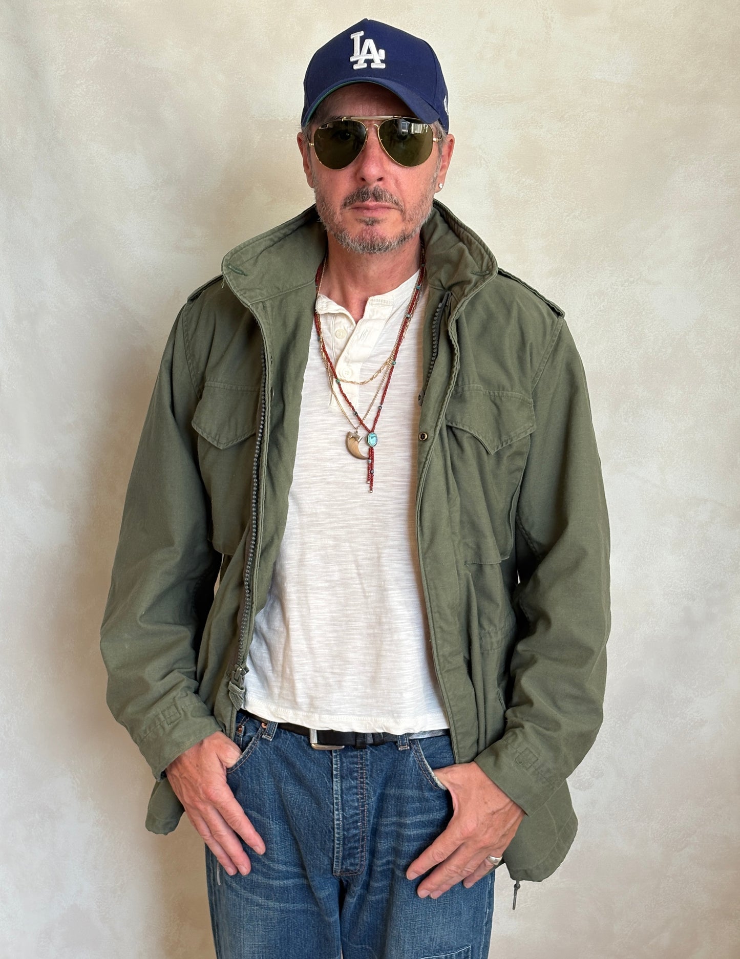 Med Long. Authentic 1987 US Army M-65 field jacket Military - USA Vintage Bcn