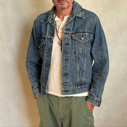 Size 40US / 50EU. Vintage 70s Levi’s Denim Jacket – 2 Pockets – Made in USA-AJ357 Studio